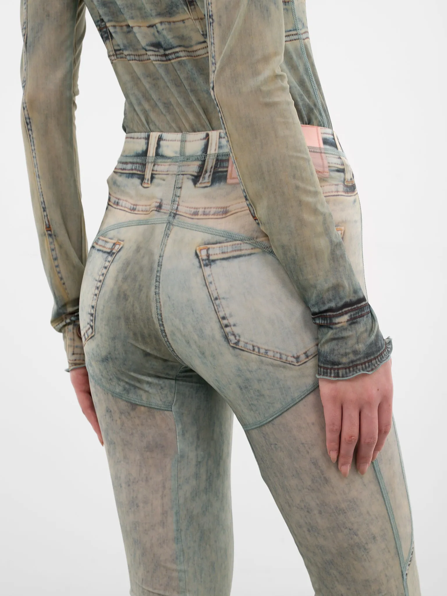 Halcyon Trompe L'oeil Jeans Leggings (HALE0HA-HARLEY) sold by lorenzo product image thumbnail 4