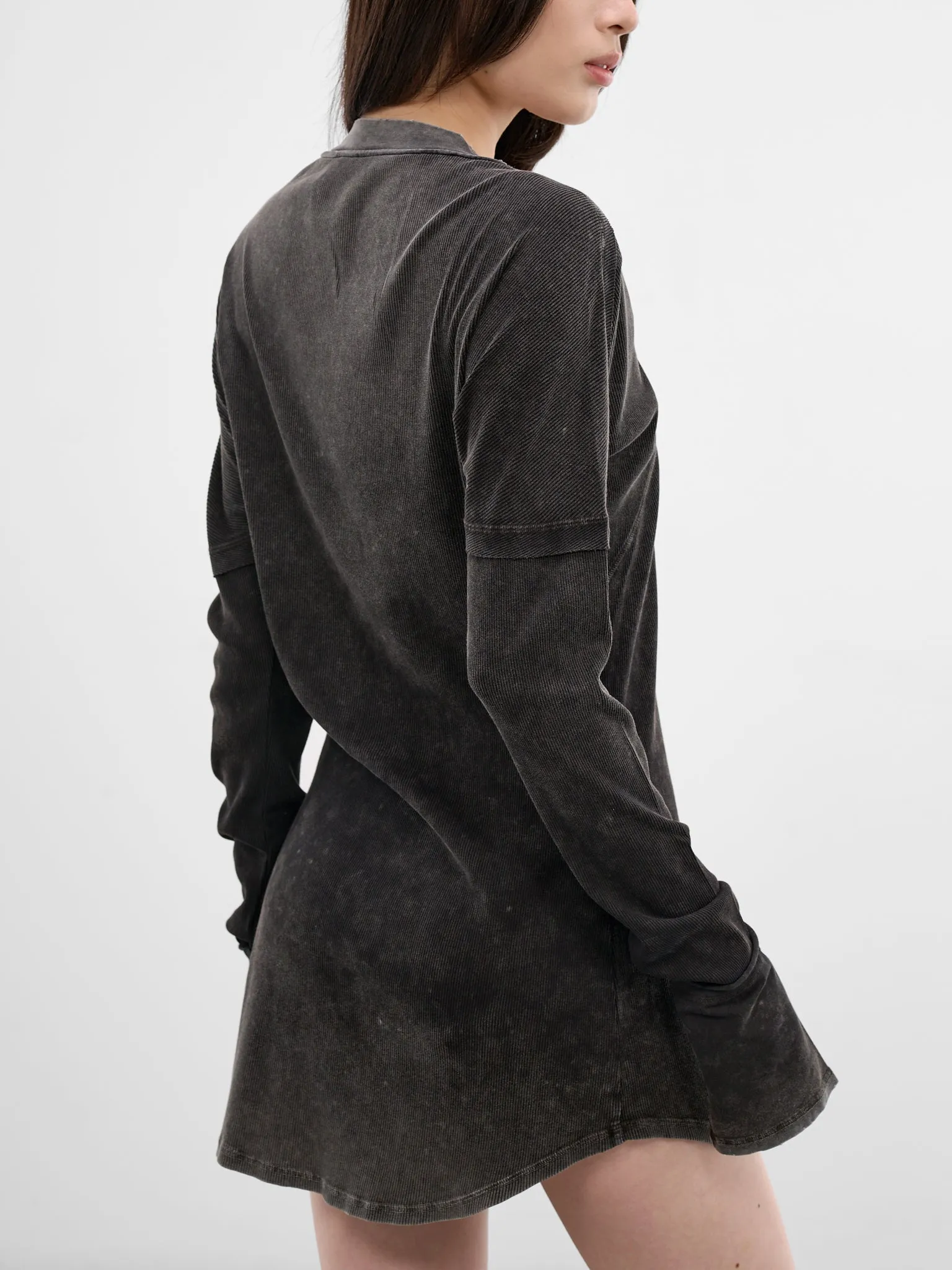 Black Bellona Washed Deconstructed Top (BELTU0WBL-WASHED-BLACK) sold by lorenzo product image thumbnail 4