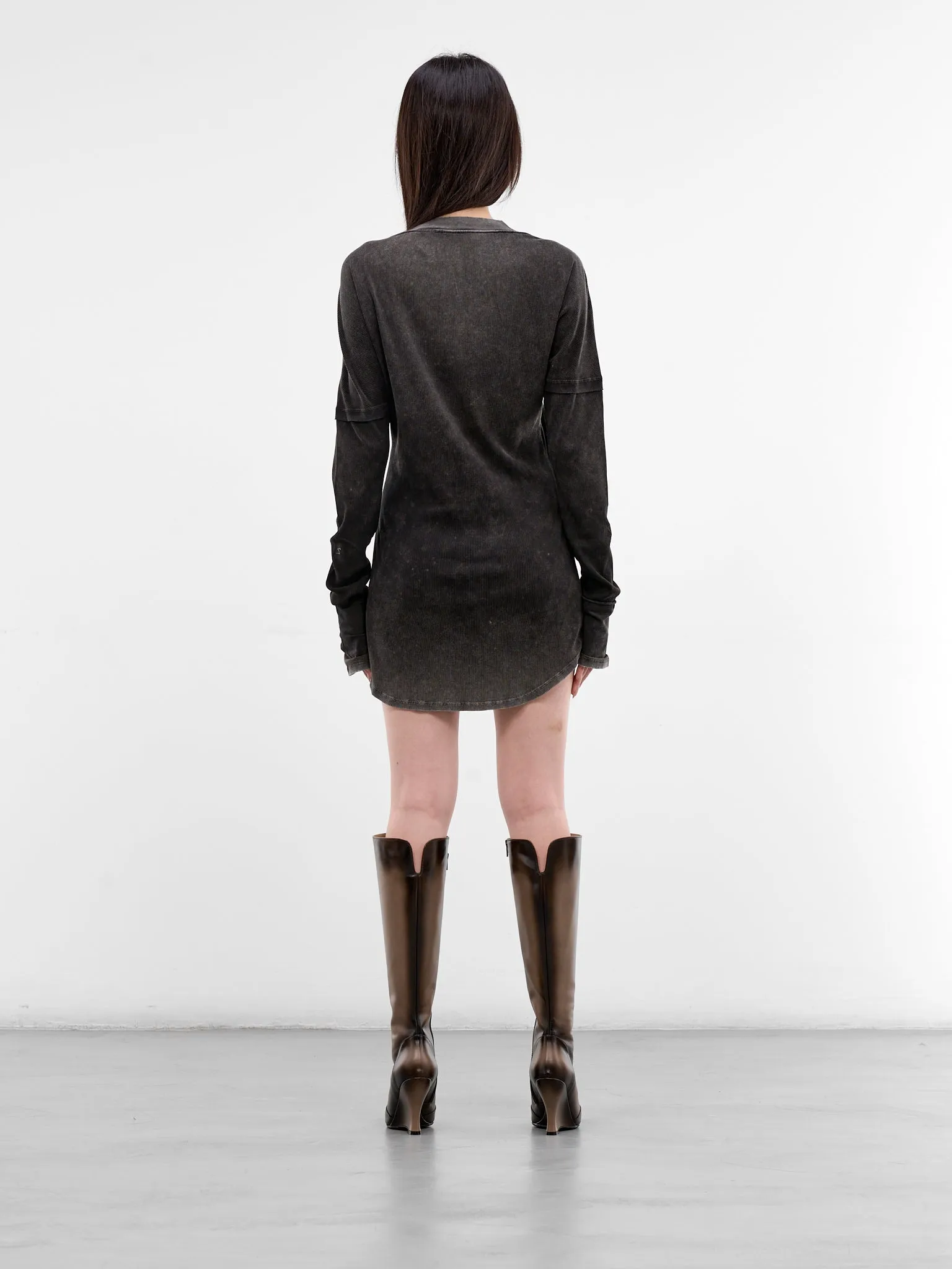 Black Bellona Washed Deconstructed Top (BELTU0WBL-WASHED-BLACK) sold by lorenzo product image thumbnail 3