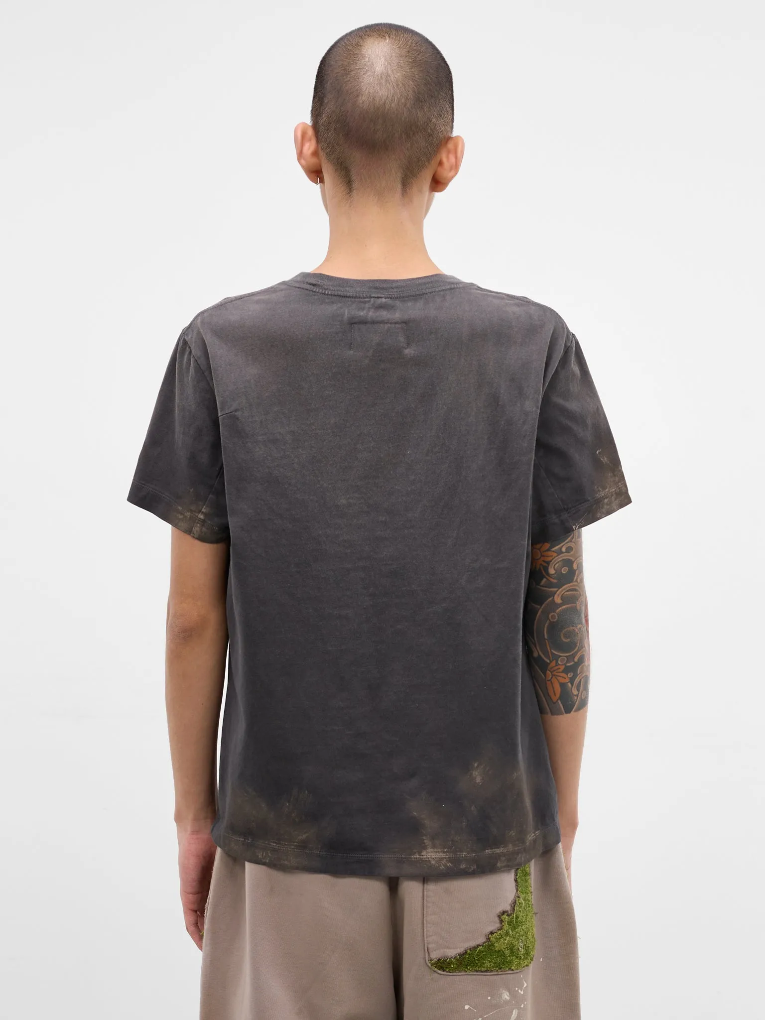 Black Faded Dirty Luxury Tee (40CS434-BLACK) sold by lorenzo product image thumbnail 3