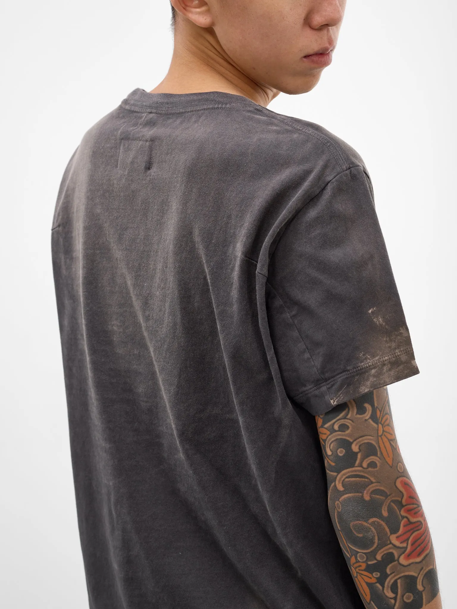 Black Faded Dirty Luxury Tee (40CS434-BLACK) sold by lorenzo product image thumbnail 4