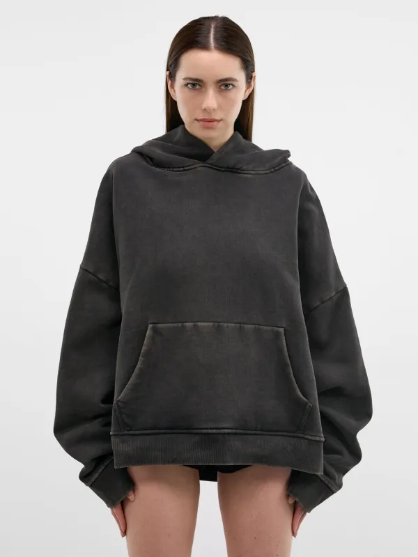 Washed Black Heavy Cotton Hoodie (HO04012-WASHED-BLACK) made by Entire Studios