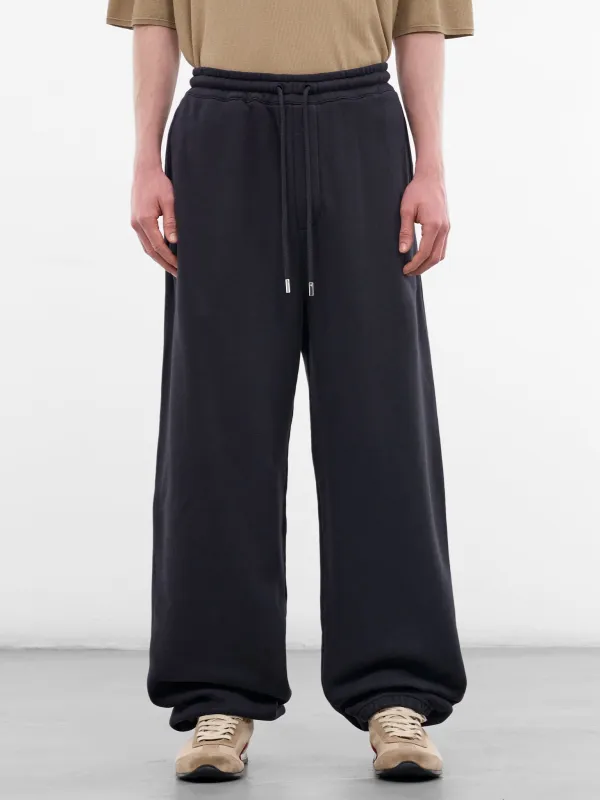 Navy Cotton Baggy Joggers (PAM00303AJ00262-DARK-NAVY) sold by lorenzo