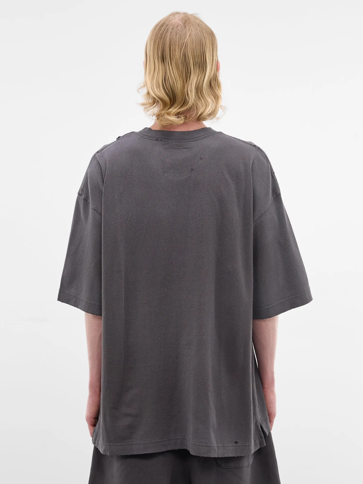 Black Oversized Scribble Graphic Tee (J16TS831-BLACK) sold by lorenzo product image thumbnail 3