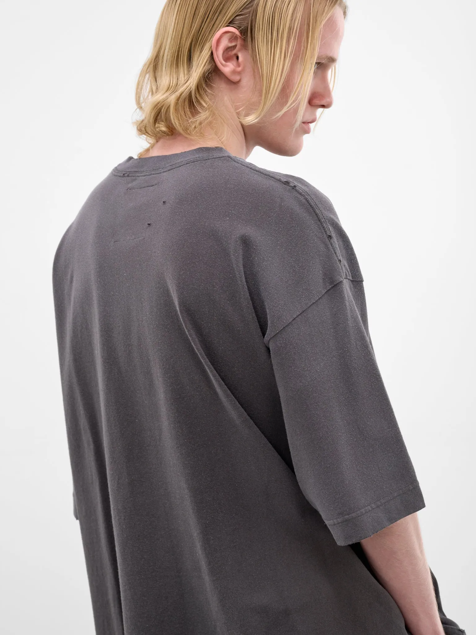 Black Oversized Scribble Graphic Tee (J16TS831-BLACK) sold by lorenzo product image thumbnail 4