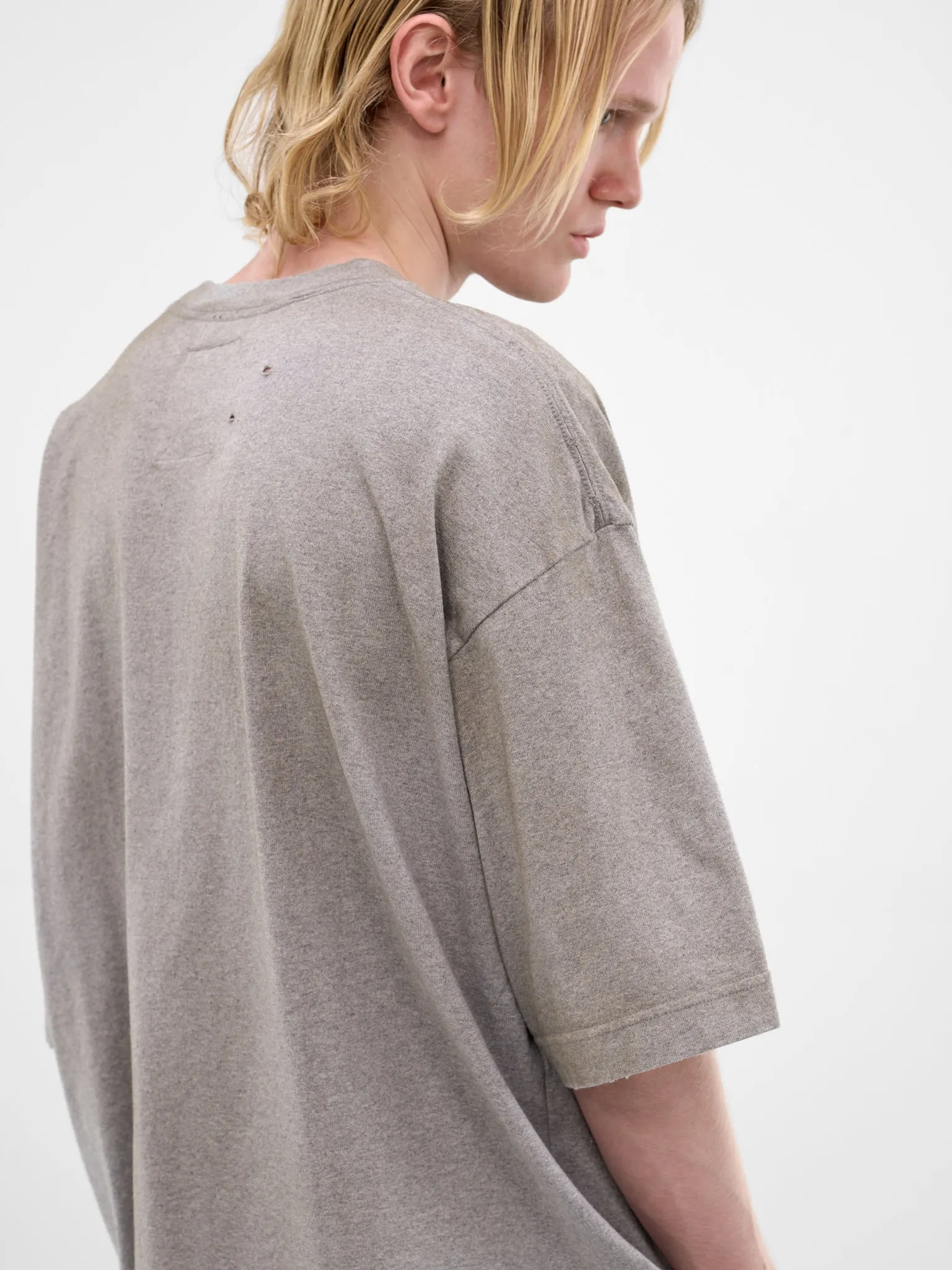 Gray Oversized Scribble Graphic Tee (J16TS831-GRAY) sold by lorenzo product image thumbnail 4