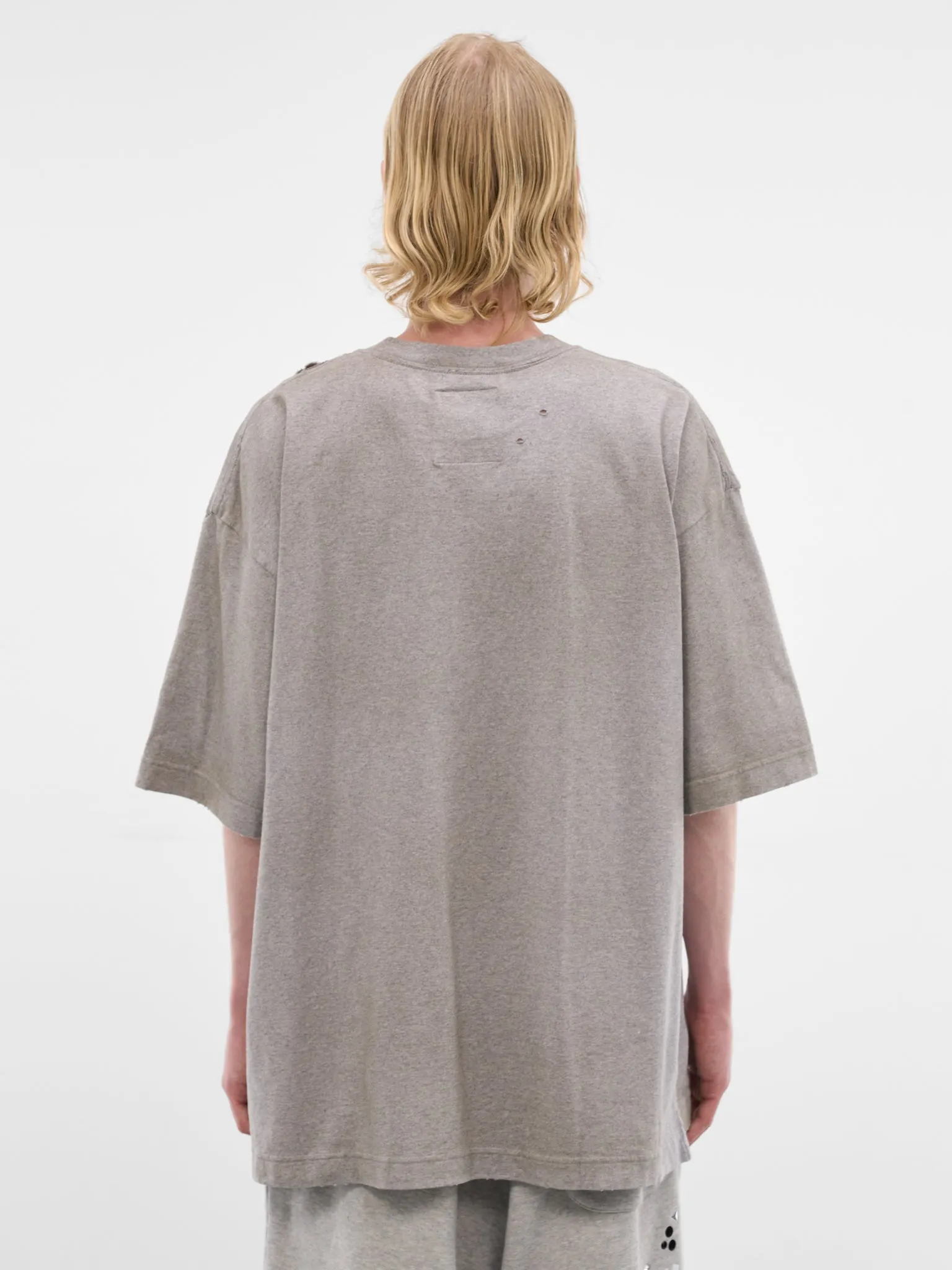 Gray Oversized Scribble Graphic Tee (J16TS831-GRAY) sold by lorenzo product image thumbnail 3