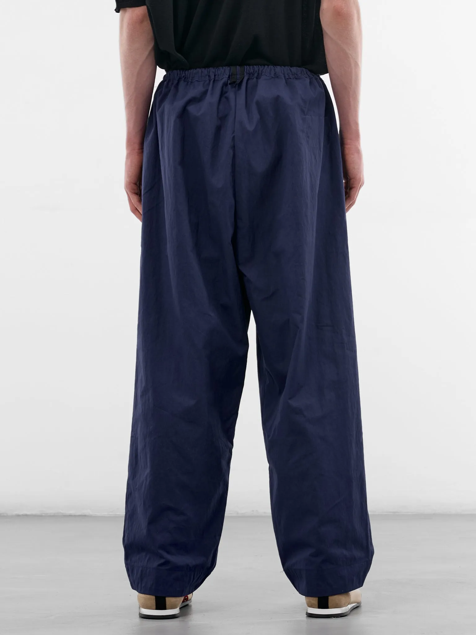 Blue Cotton Wide Simple Pants (CF-21-06-01-02-BLUE) sold by lorenzo product image thumbnail 3