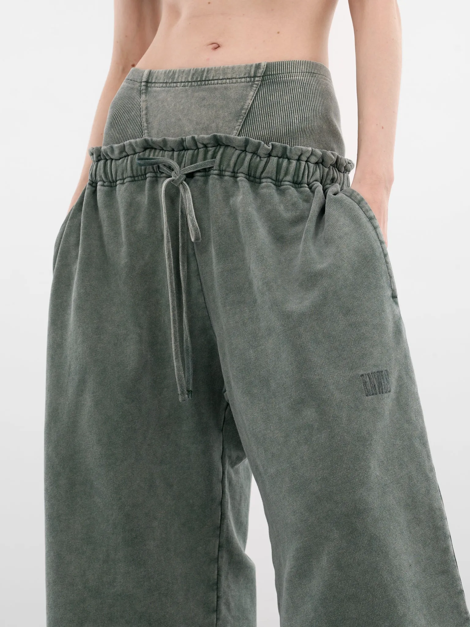 Haze Sage Cropped Cotton Sweatpants (HAZS0SSH-SAGE) sold by lorenzo product image thumbnail 5