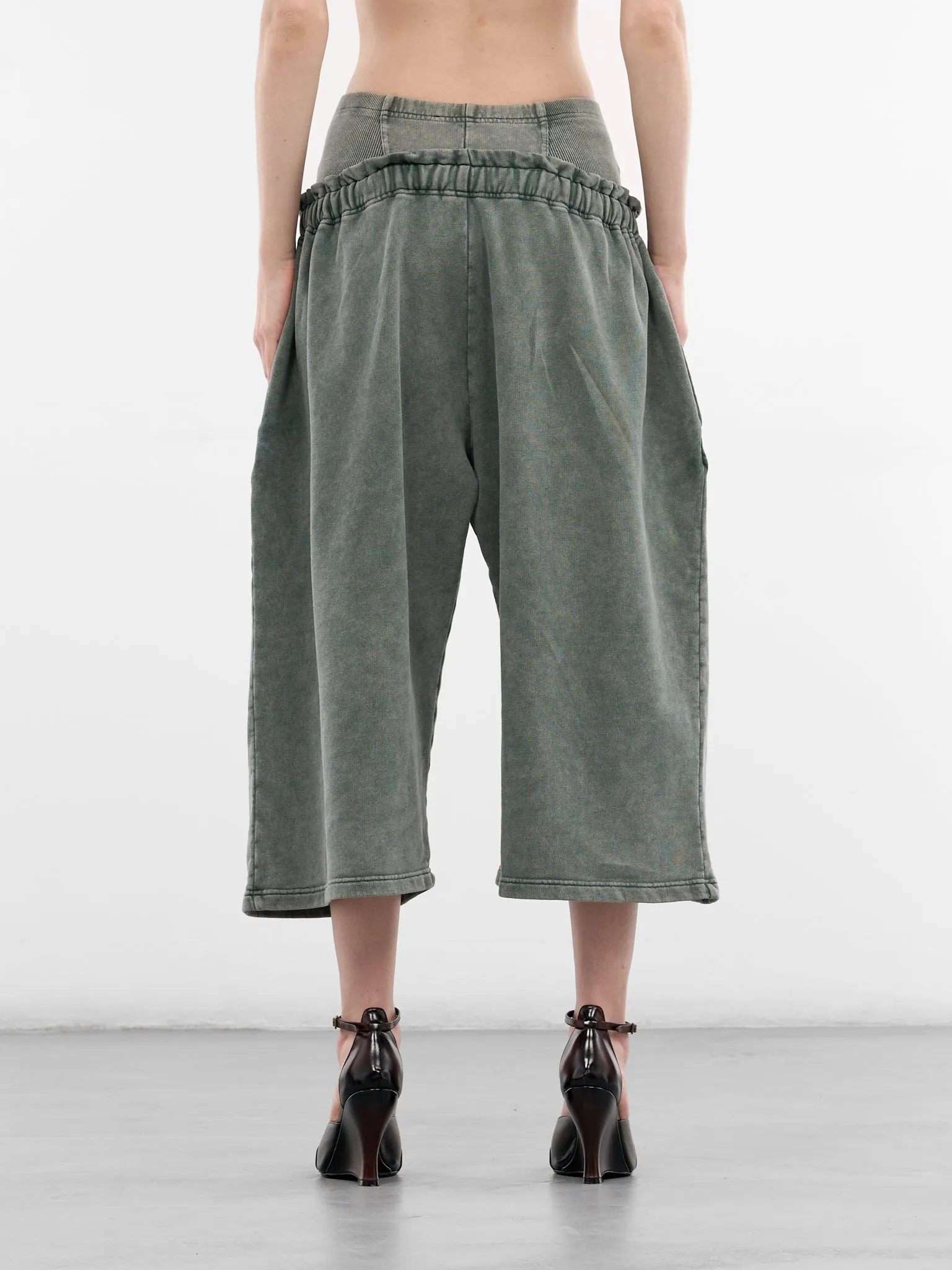 Haze Sage Cropped Cotton Sweatpants (HAZS0SSH-SAGE) sold by lorenzo product image thumbnail 3