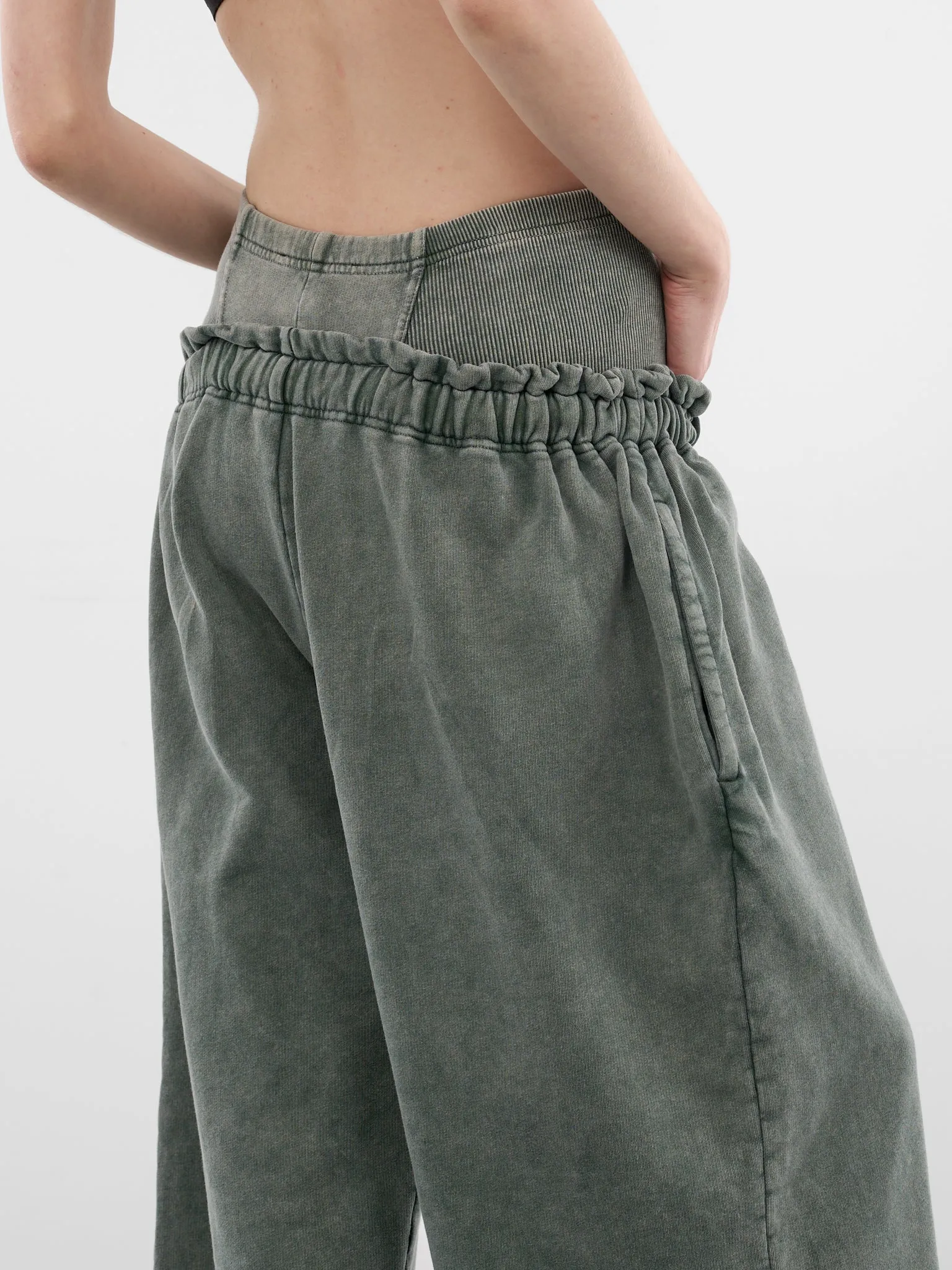 Haze Sage Cropped Cotton Sweatpants (HAZS0SSH-SAGE) sold by lorenzo product image thumbnail 4