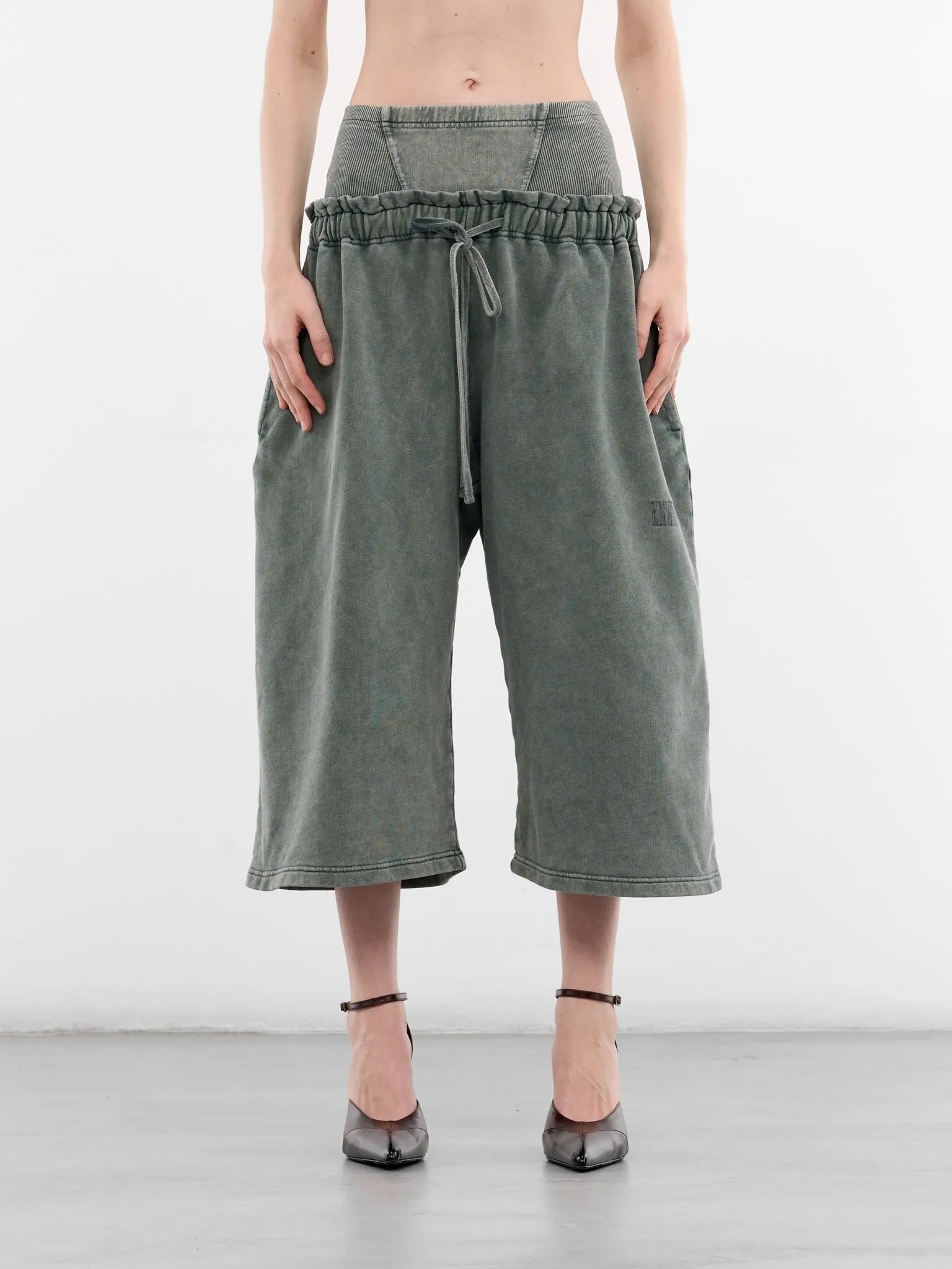 Haze Sage Cropped Cotton Sweatpants (HAZS0SSH-SAGE) sold by lorenzo