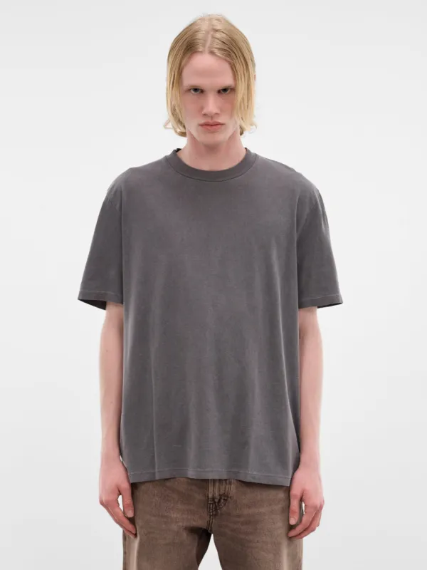 Worn Graphite Cotton Boxy Tee (M2266BWG-WORN-GRAPHITE) sold by lorenzo
