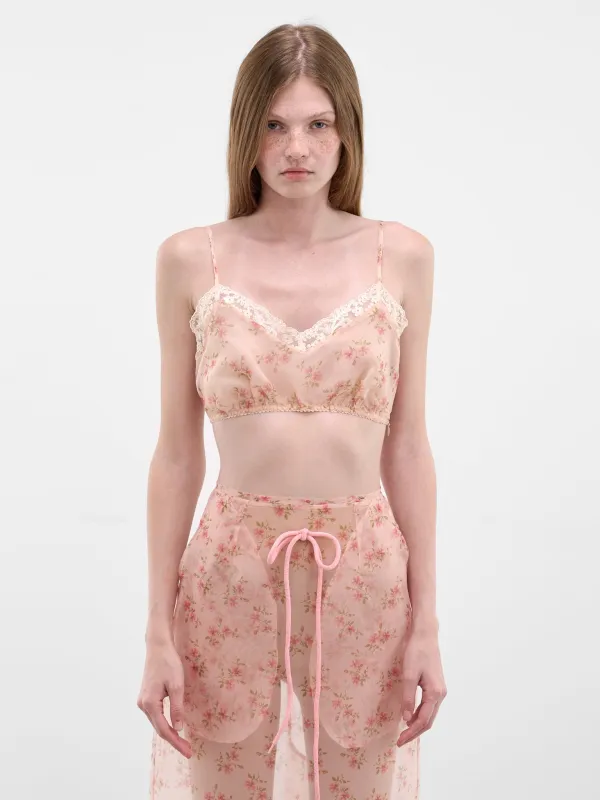 Nude Floral Lace Bra Top (1043-1297-NUDE-FLORAL) sold by lorenzo