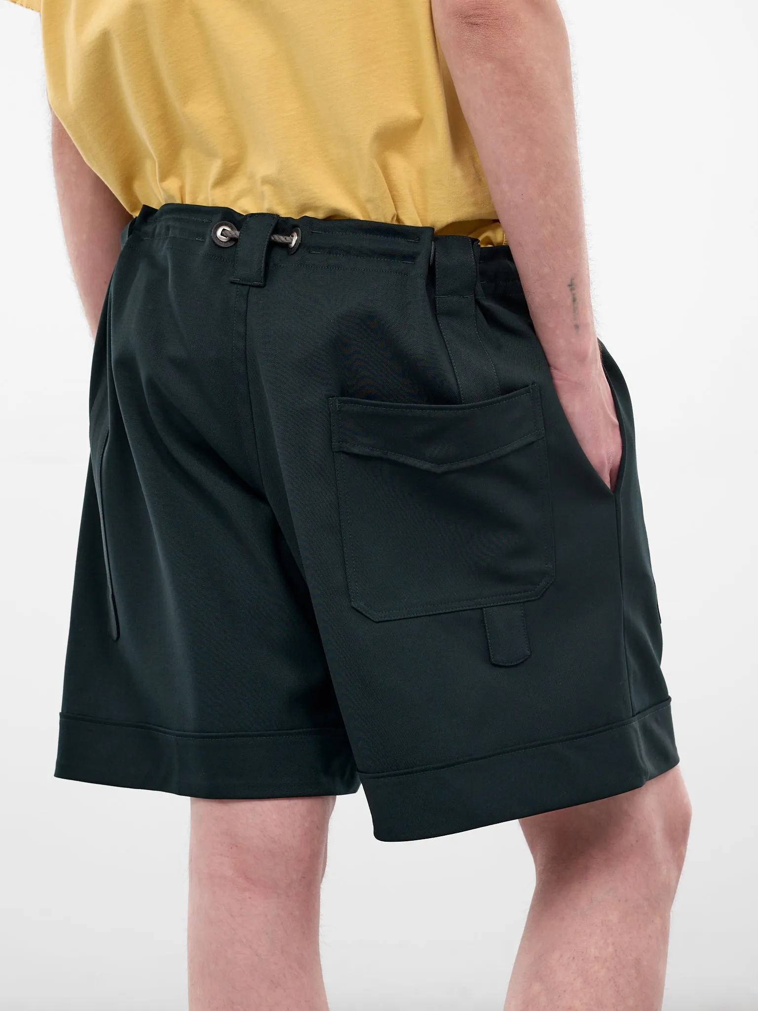 Kyan Scarab Drawstring Wool Short (KKSS26T11-137-SCARAB) sold by lorenzo product image thumbnail 4