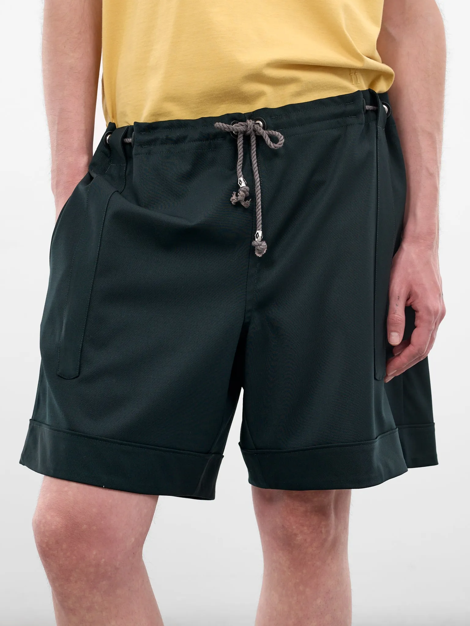 Kyan Scarab Drawstring Wool Short (KKSS26T11-137-SCARAB) sold by lorenzo product image thumbnail 5