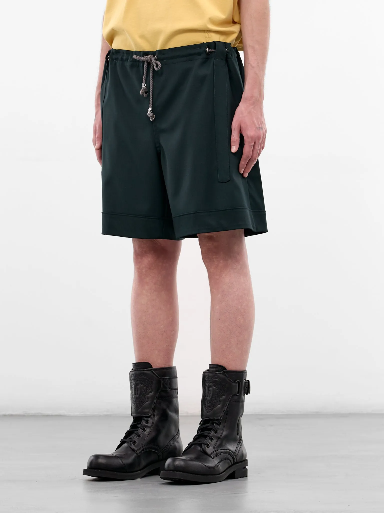 Kyan Scarab Drawstring Wool Short (KKSS26T11-137-SCARAB) sold by lorenzo product image thumbnail 2