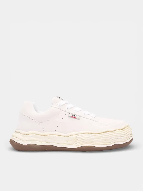 White Leather OG Sole Oliver Sneakers (A16FW708-WHITE) sold by lorenzo