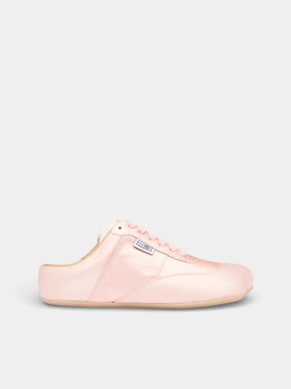 Rose Satin Factory Slip-On Sneakers (S59WS0246-P7559-T4111-ROSE-CLO) made by Maison Margiela