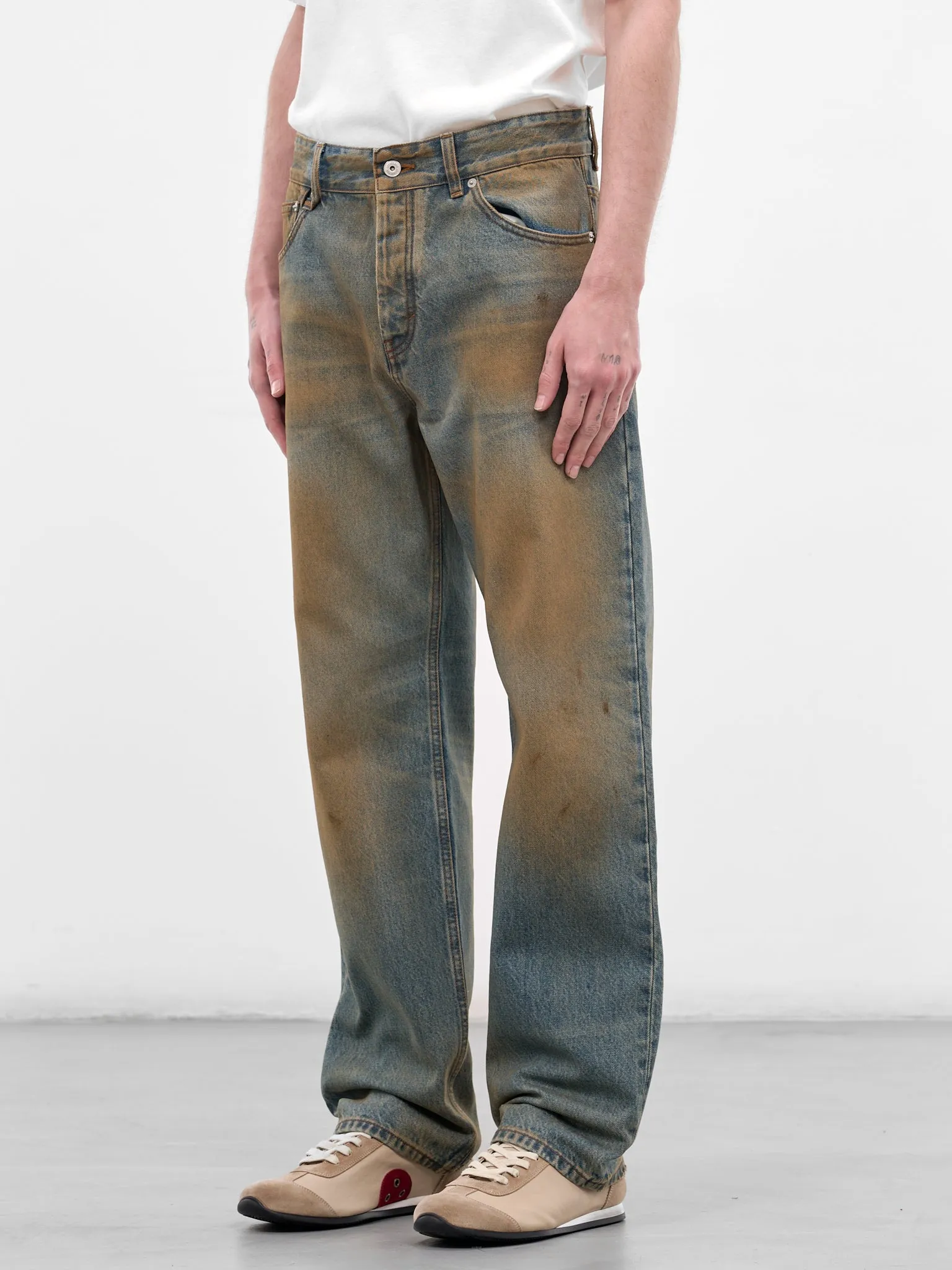 Dirty Berger De-Nîmes Jeans (PAM00564AD00038-BLUE-TABACCO) sold by lorenzo product image thumbnail 2