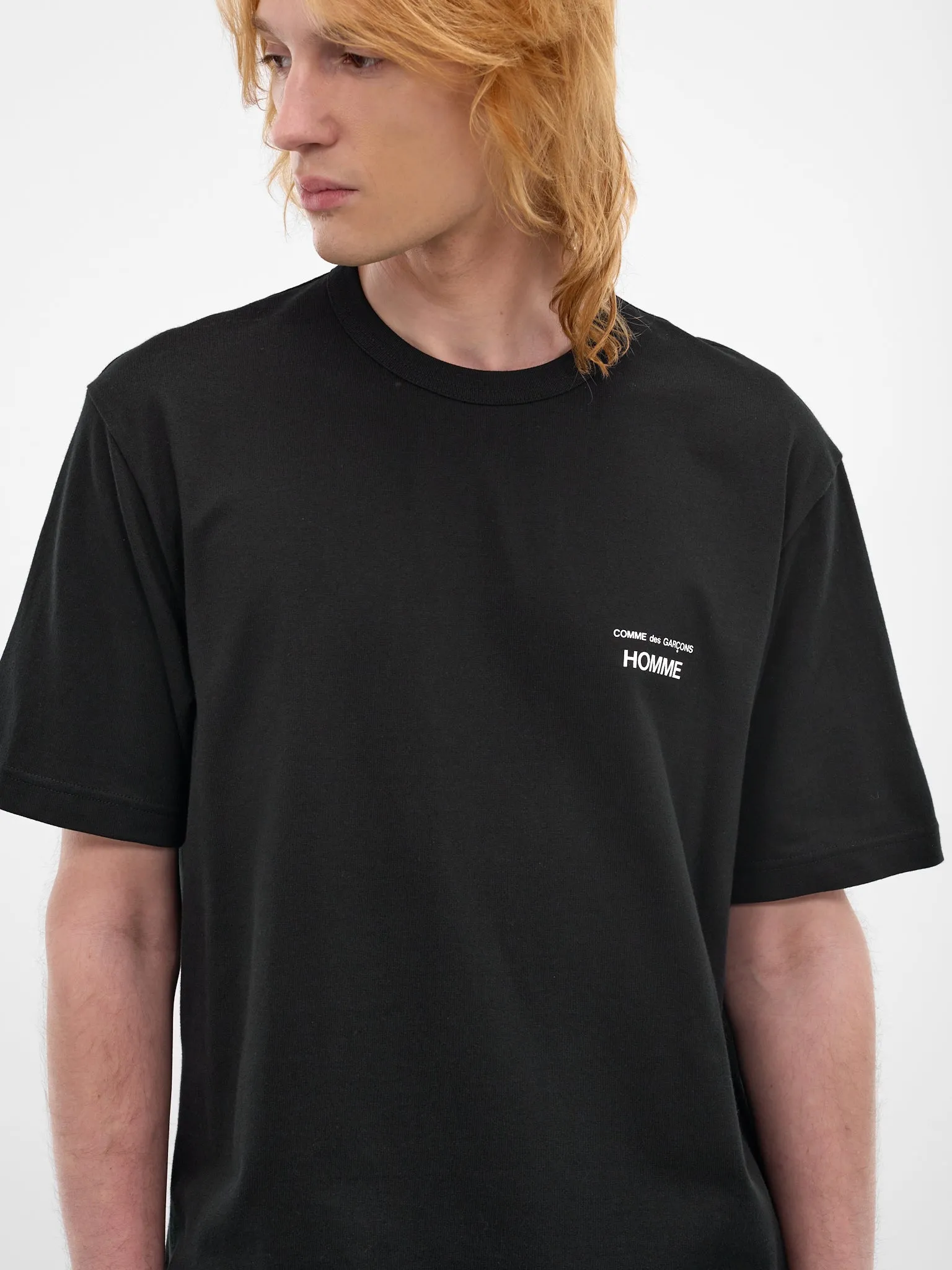 Black Short Sleeve Logo Tee (HQ-T101-S26-BLACK) sold by lorenzo product image thumbnail 5