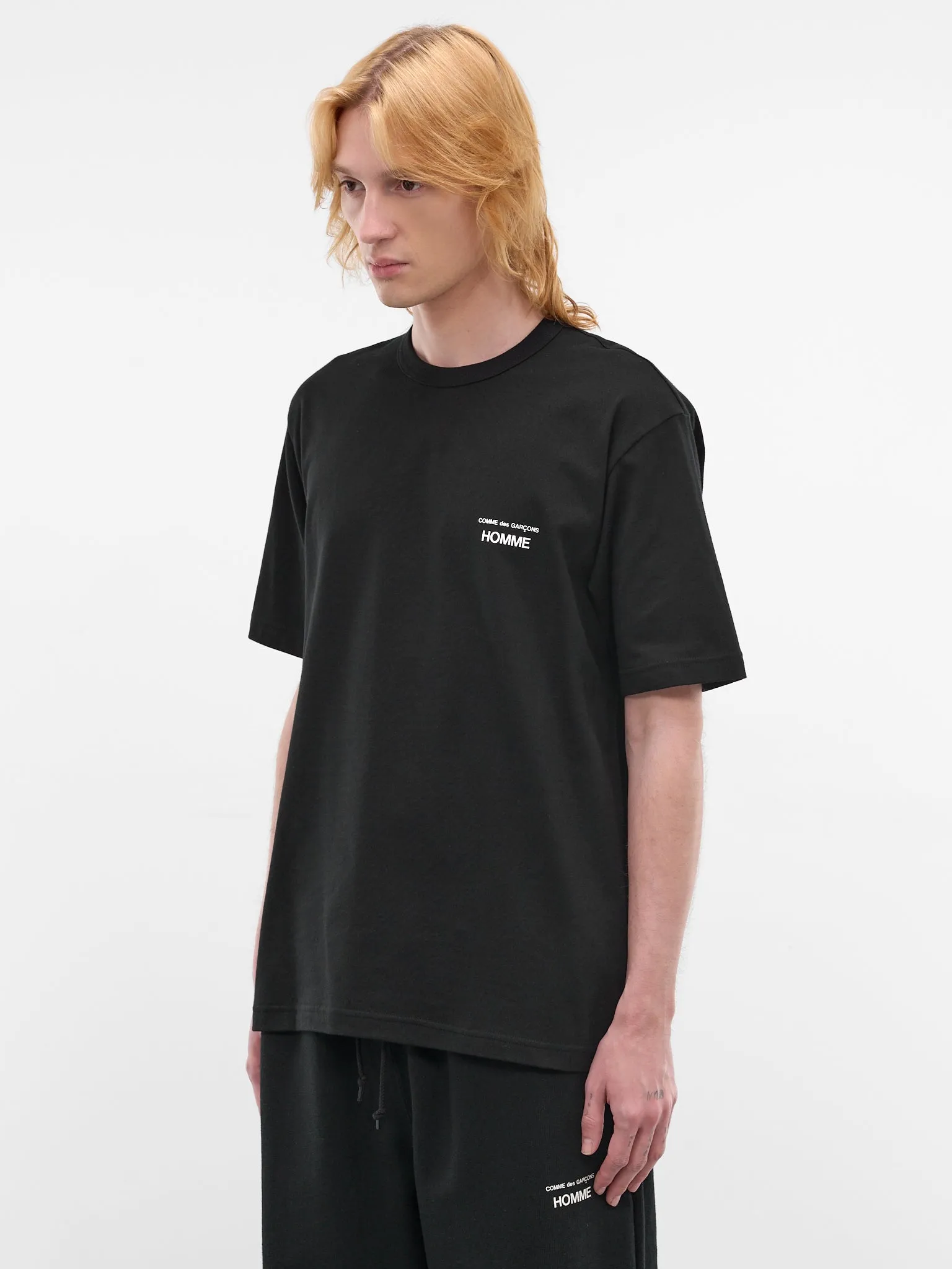 Black Short Sleeve Logo Tee (HQ-T101-S26-BLACK) sold by lorenzo product image thumbnail 2