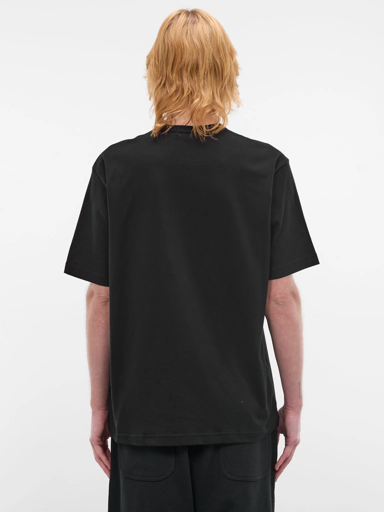 Black Short Sleeve Logo Tee (HQ-T101-S26-BLACK) sold by lorenzo product image thumbnail 3