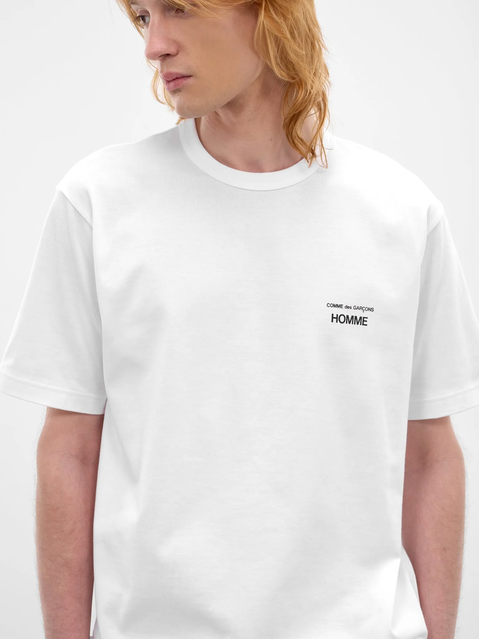 White Short Sleeve Logo Tee (HQ-T101-S26-WHITE) sold by lorenzo product image thumbnail 5