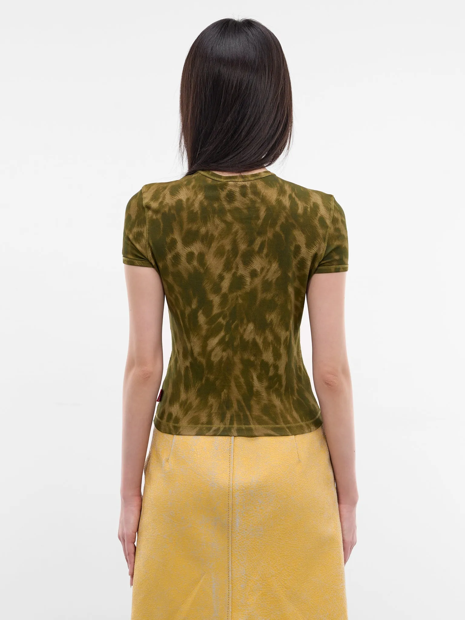 Brown Animal Fur Print Tee (A23572-0TJBF-5CRA-MILITARY-GRE) sold by lorenzo product image thumbnail 3