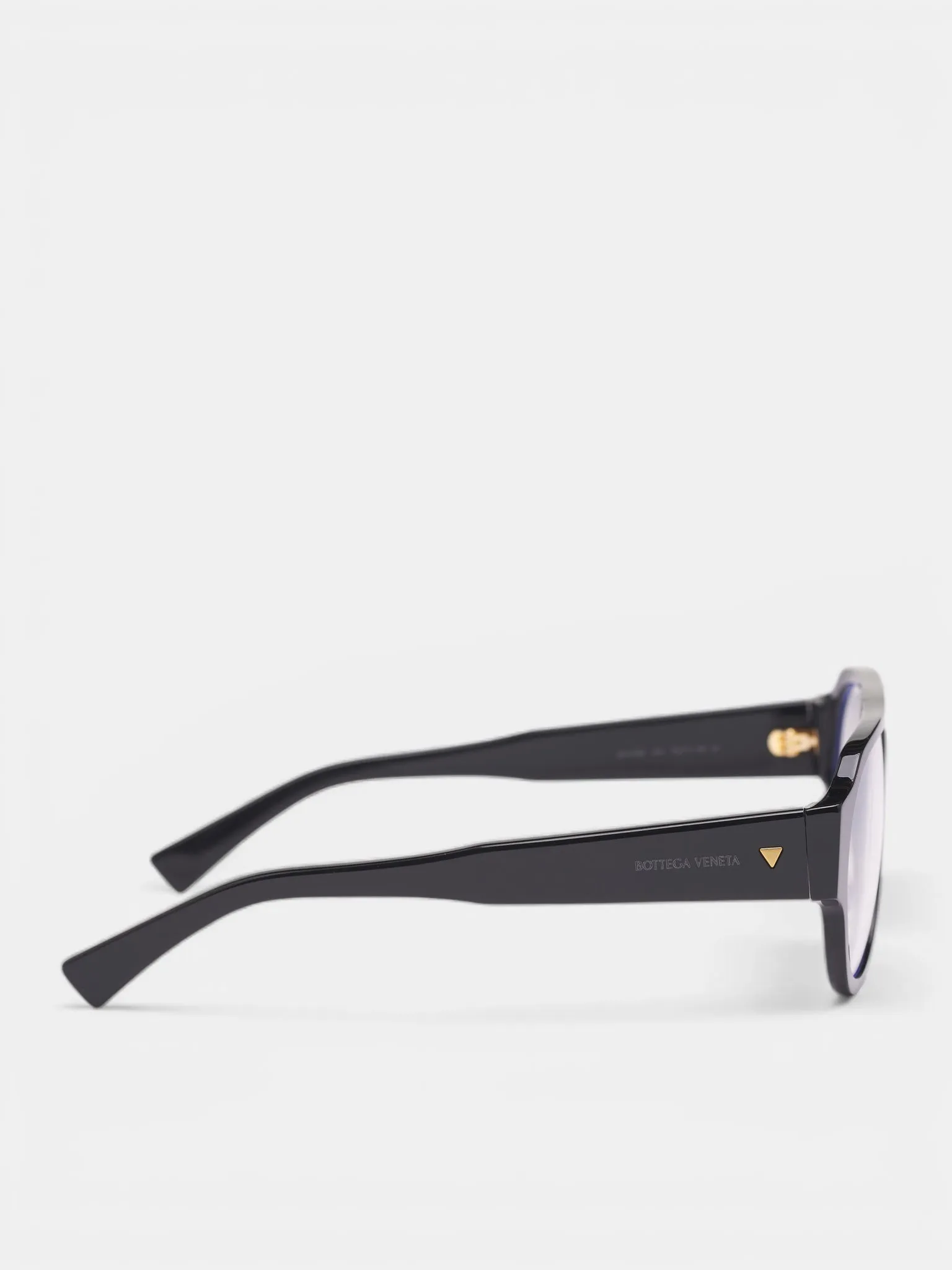 Black Rounded Aviator Glasses (810164V2Q30002-BLACK) sold by lorenzo product image thumbnail 2