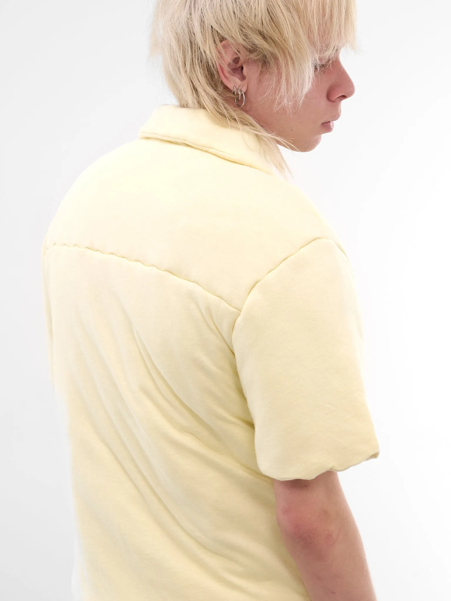 Spoiled Milk Wadded Shift Shirt (MT118J-LJ-100-SPOILED-MILK) sold by lorenzo product image thumbnail 4