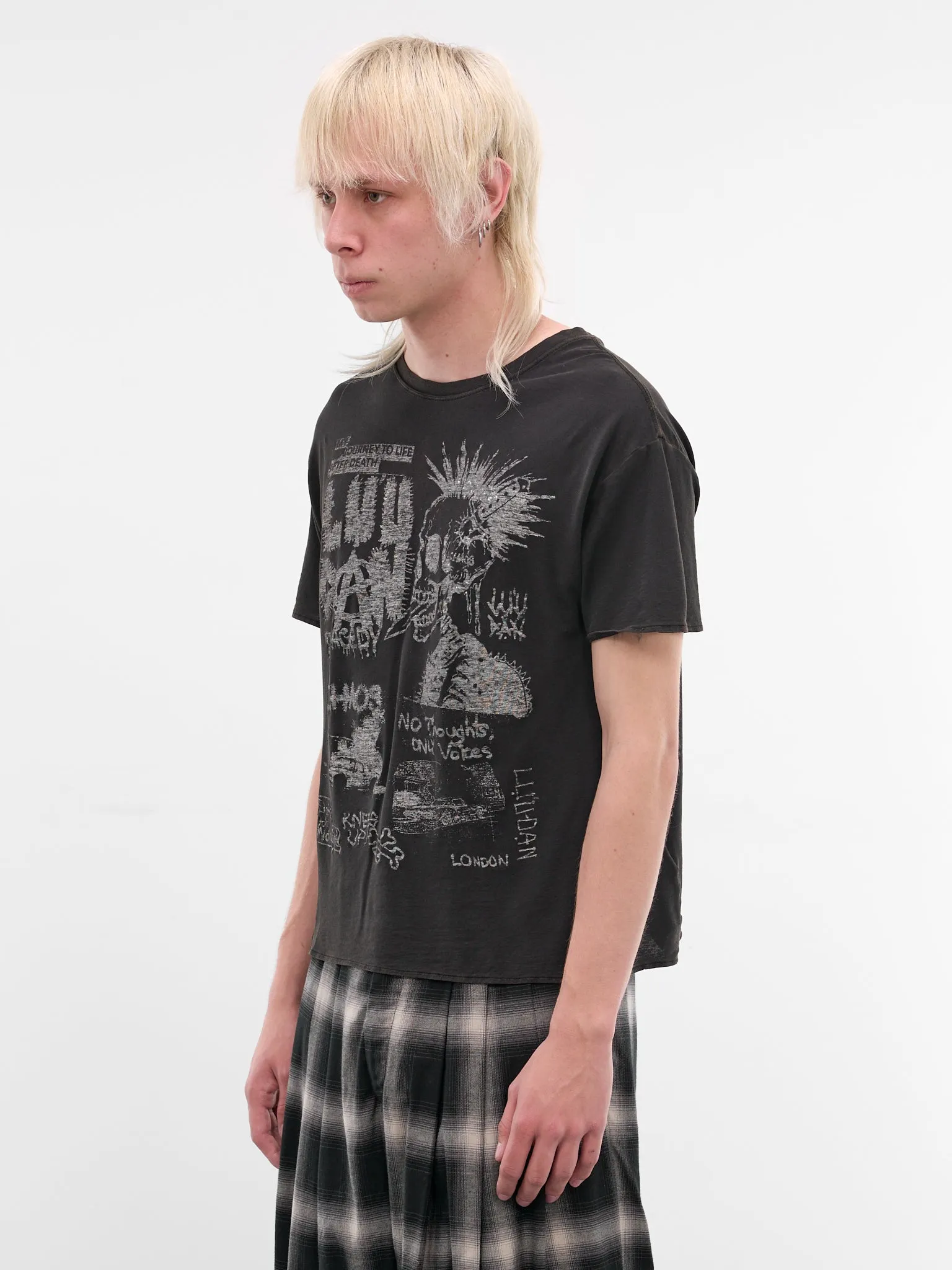 Black Cotton Thrash Graphic Tee (MT096J-SJ-906-BLACK) sold by lorenzo product image thumbnail 2