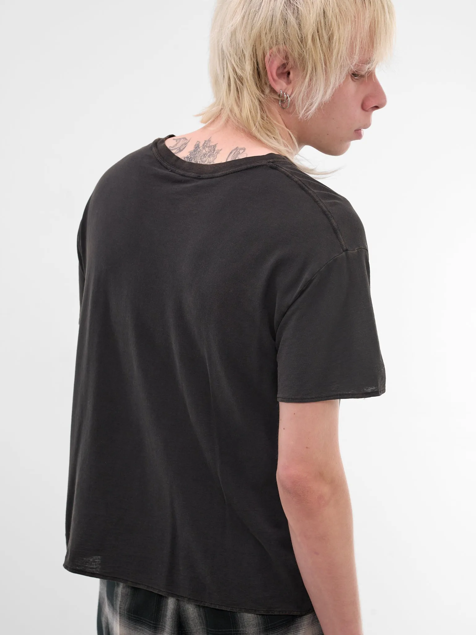 Black Cotton Thrash Graphic Tee (MT096J-SJ-906-BLACK) sold by lorenzo product image thumbnail 4