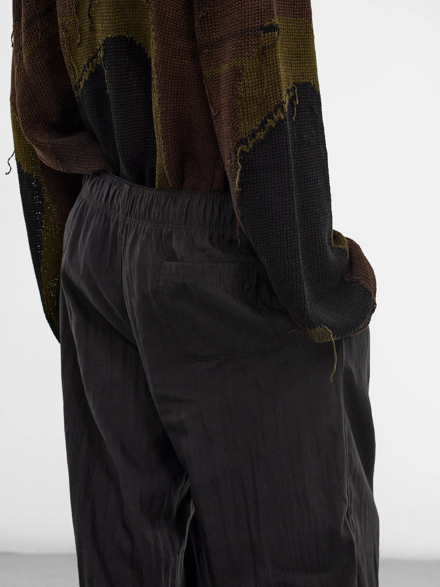 Black Tech-Flax Leisure Trousers (M2264LS-SOOT-BLACK-TECHFLAX) sold by lorenzo product image thumbnail 5