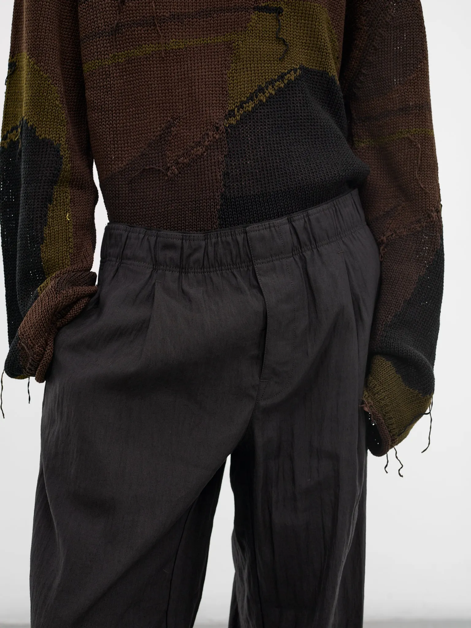 Black Tech-Flax Leisure Trousers (M2264LS-SOOT-BLACK-TECHFLAX) sold by lorenzo product image thumbnail 4