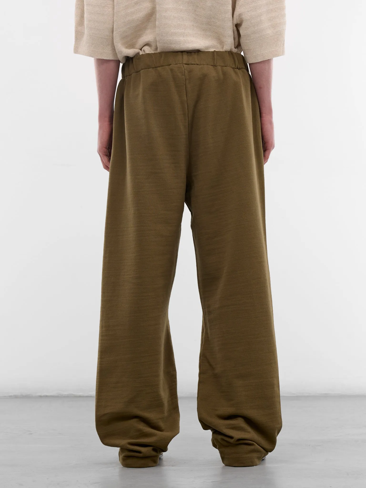 Khaki Cotton Logo Straight Sweatpants (PAM00555AJ00255-DARK-KHAKI) sold by lorenzo product image thumbnail 3