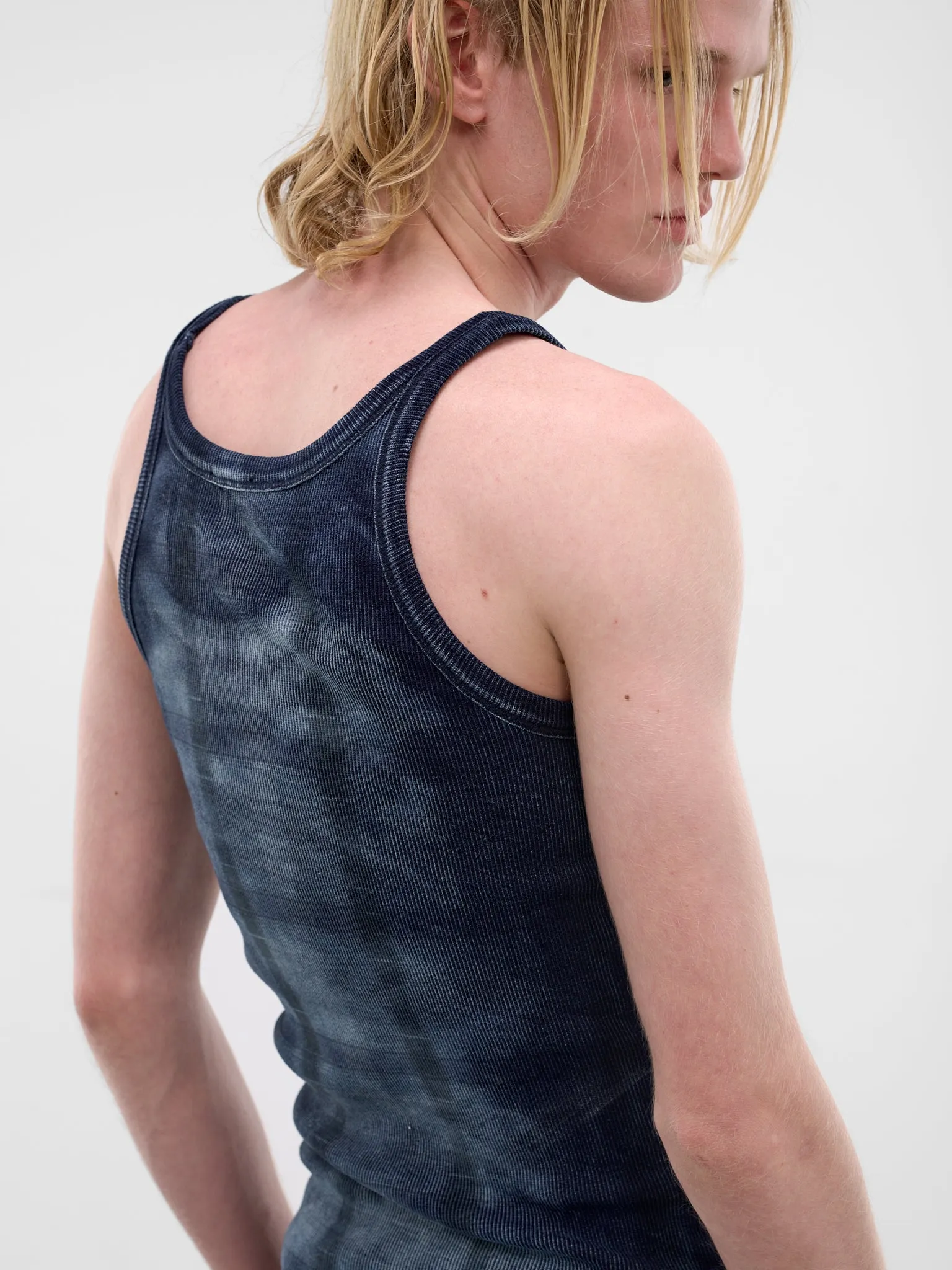 X-Ray Denim Check Tank Top (A22927-0DECR-01-DENIM) sold by lorenzo product image thumbnail 5