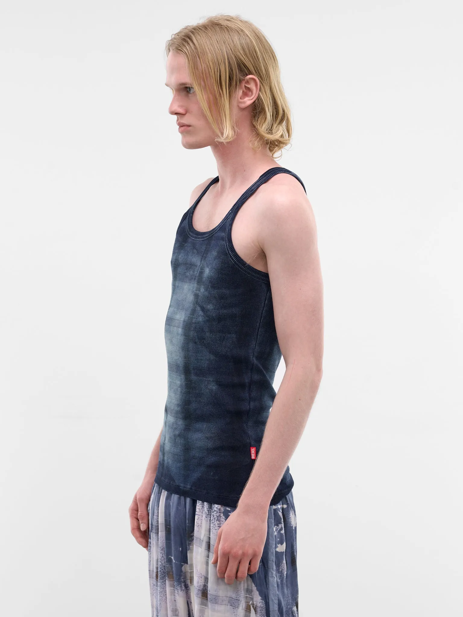 X-Ray Denim Check Tank Top (A22927-0DECR-01-DENIM) sold by lorenzo product image thumbnail 2