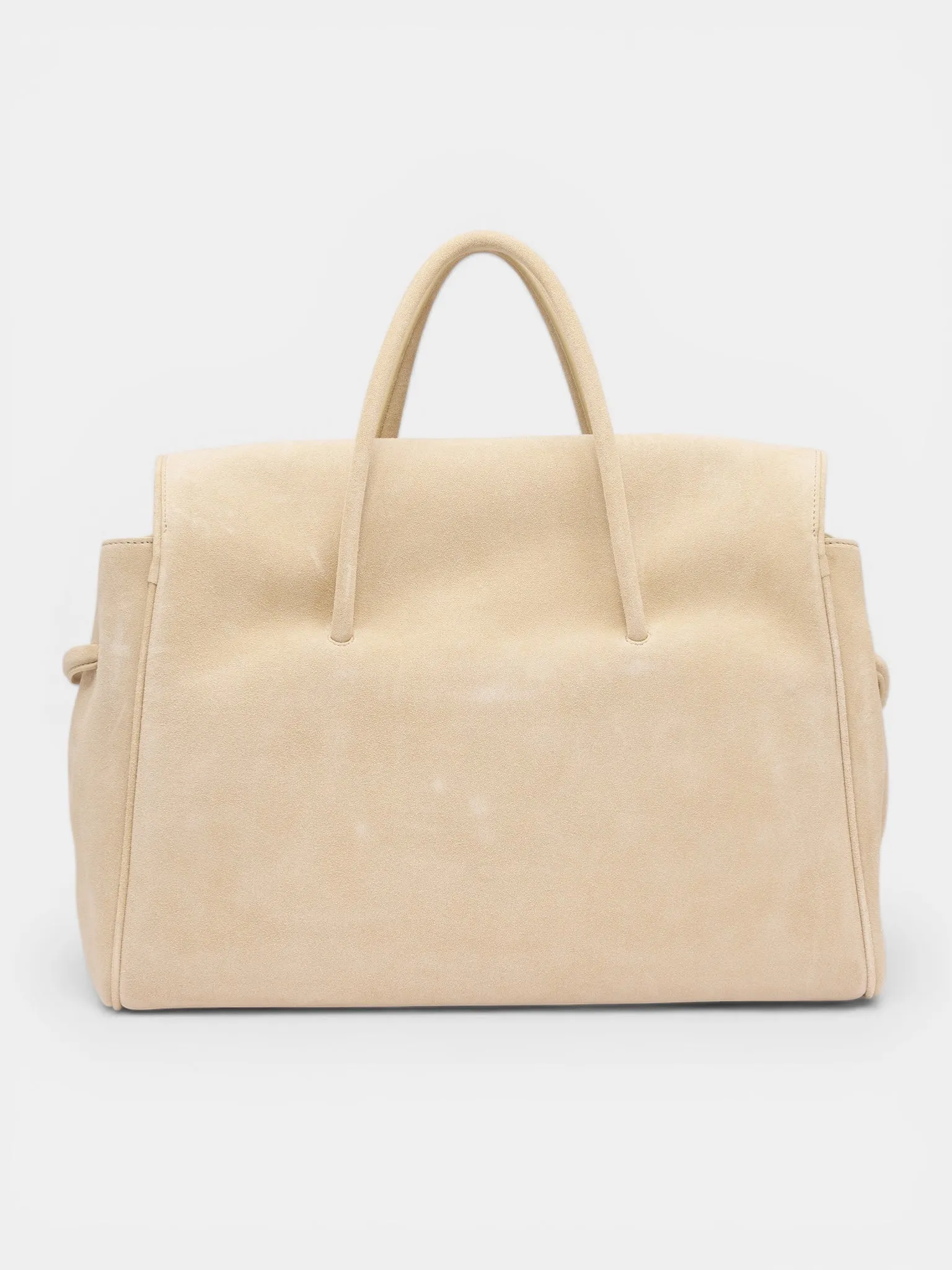 Beige Suede Turismo Shopper Bag (BAU00434AC09A04-BEIGE) sold by lorenzo product image thumbnail 3