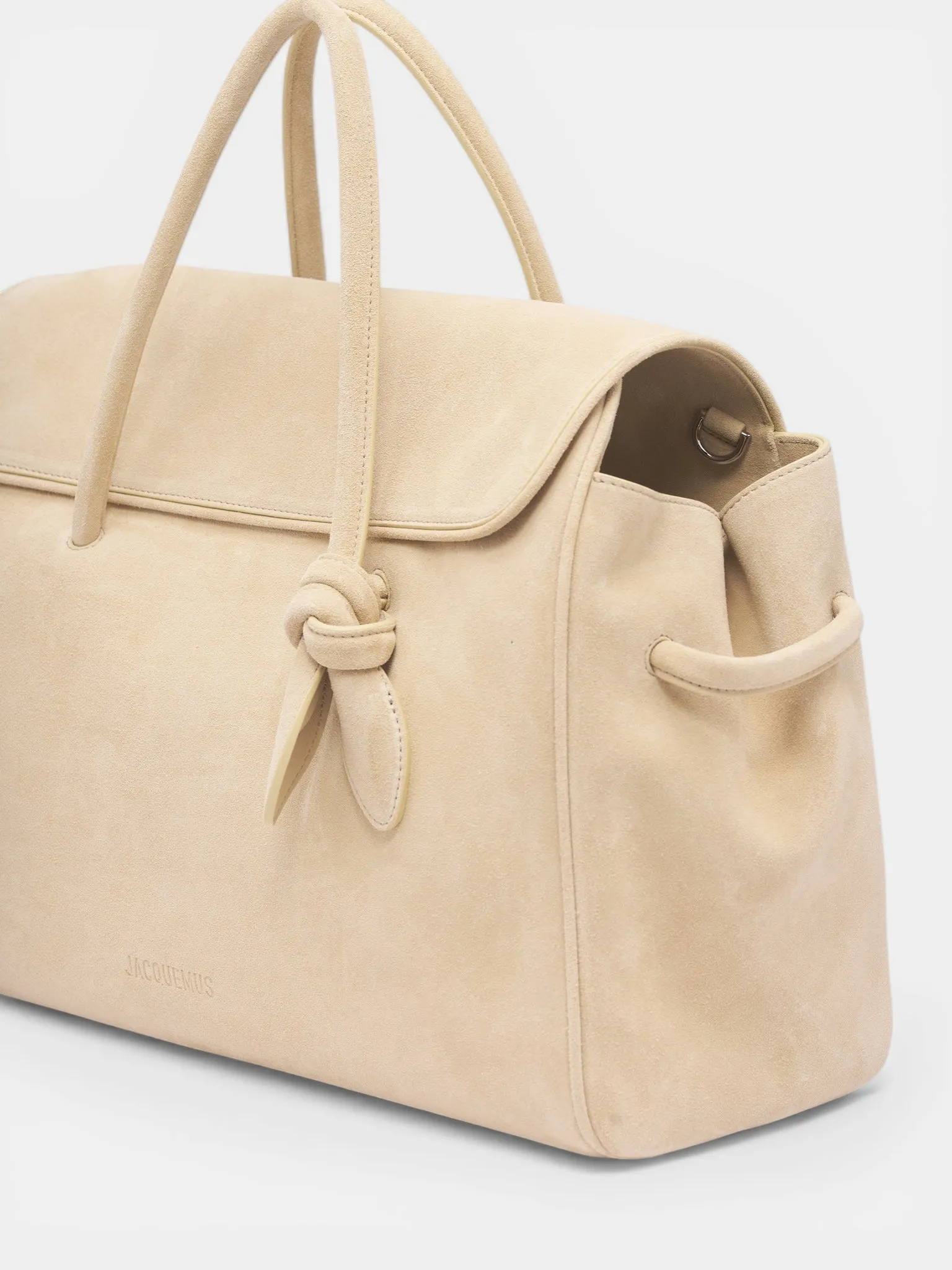 Beige Suede Turismo Shopper Bag (BAU00434AC09A04-BEIGE) sold by lorenzo product image thumbnail 4