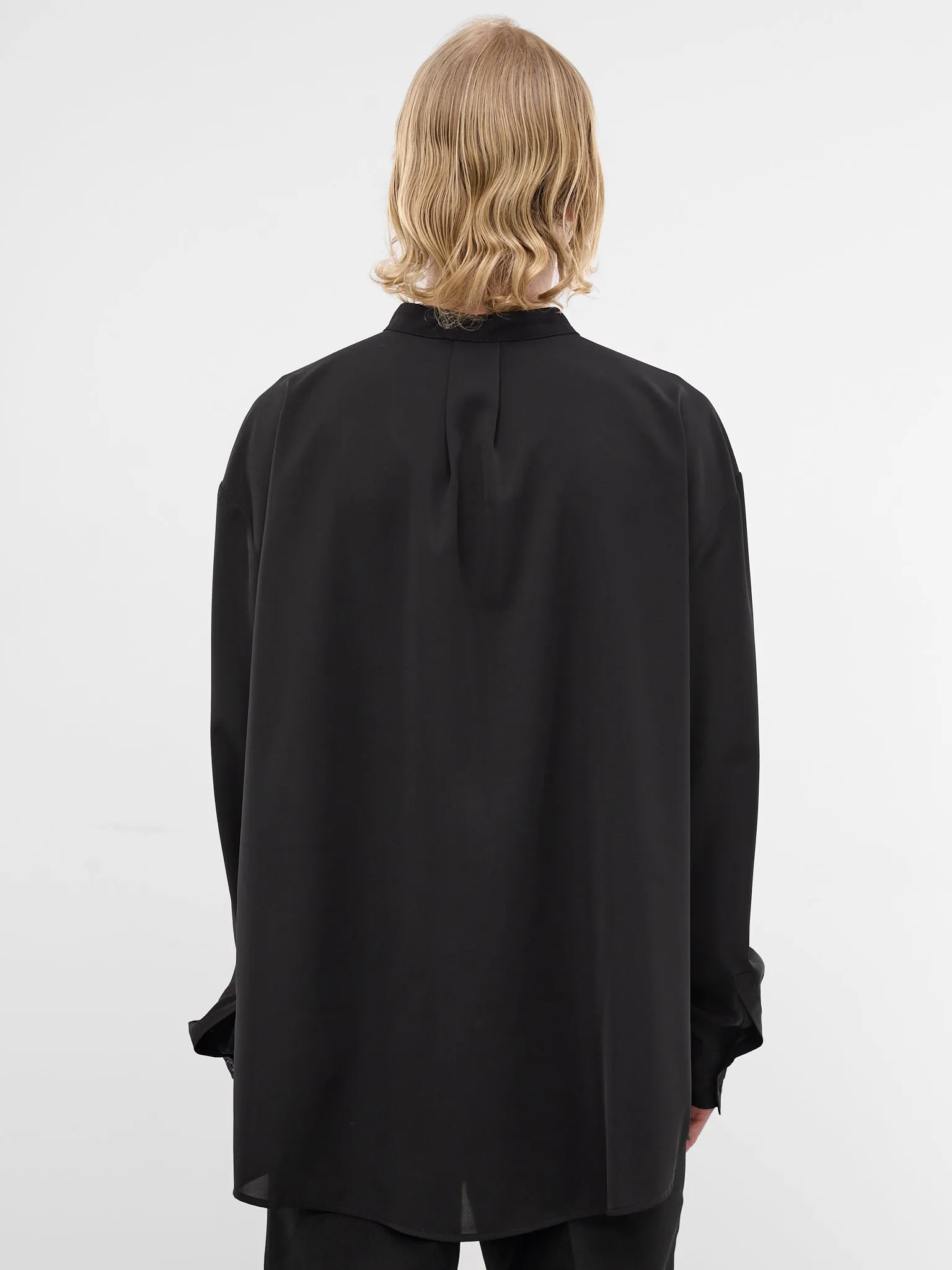 Black Mao Shirt (ESSS26SR01016-BLACK) sold by lorenzo product image thumbnail 3