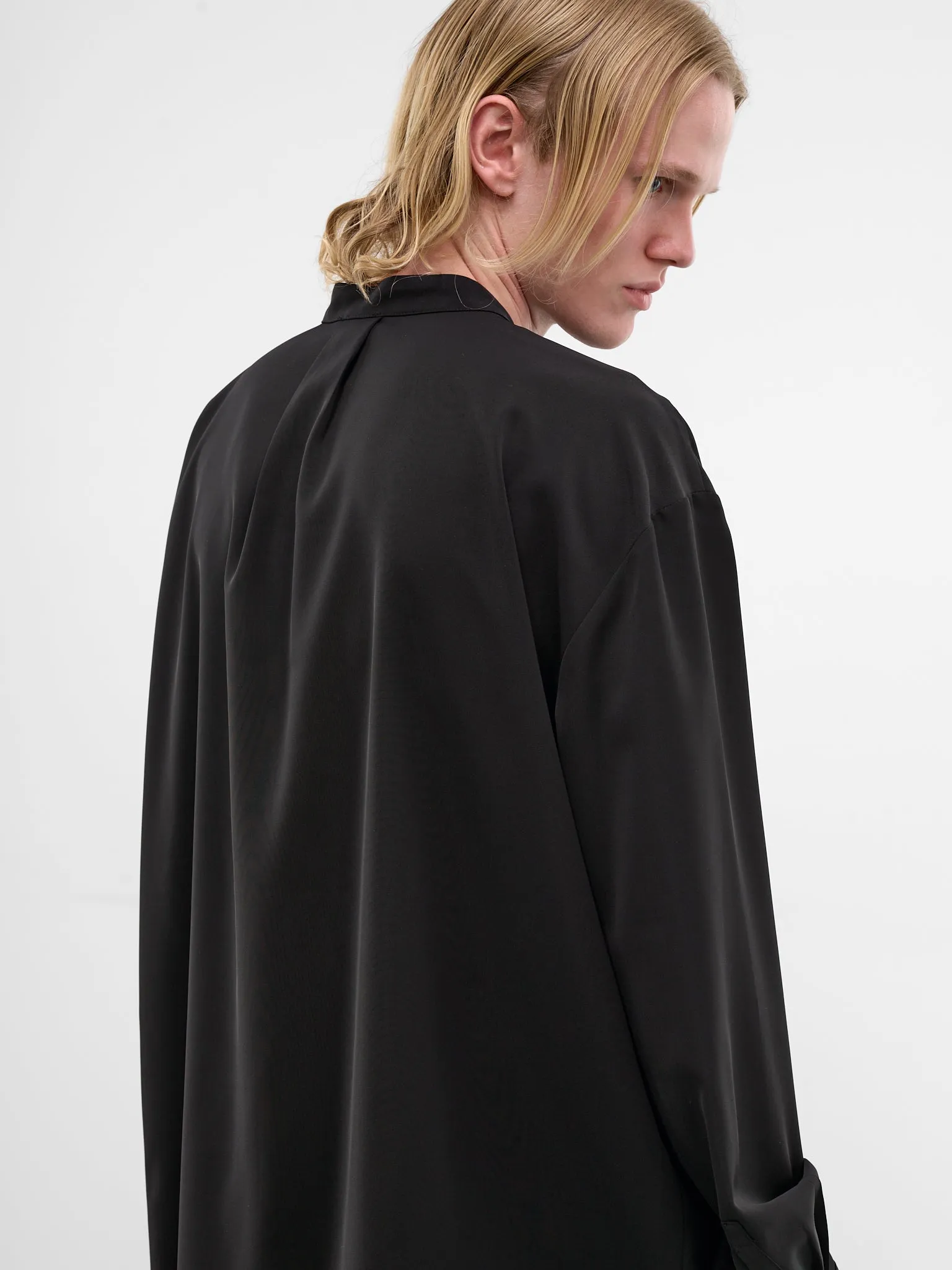 Black Mao Shirt (ESSS26SR01016-BLACK) sold by lorenzo product image thumbnail 4