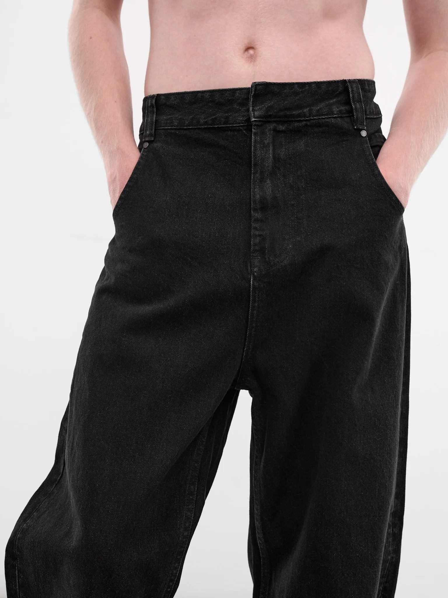 Black Denim Gem Jeans (ESSS26DP03012-MAGNETITE) sold by lorenzo product image thumbnail 4