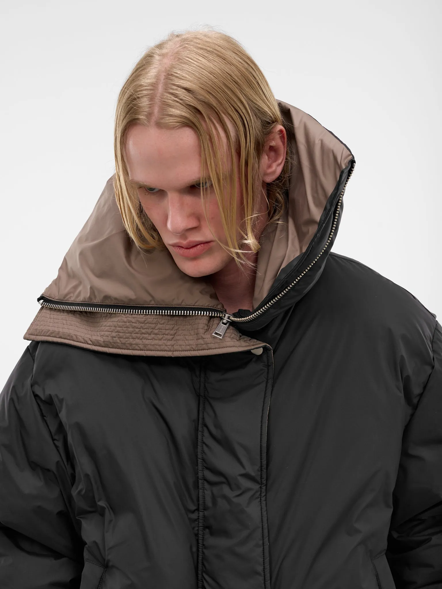 Black Poly Puffer Jacket (ESSS26JA02016-BLACKWOOD) sold by lorenzo product image thumbnail 5
