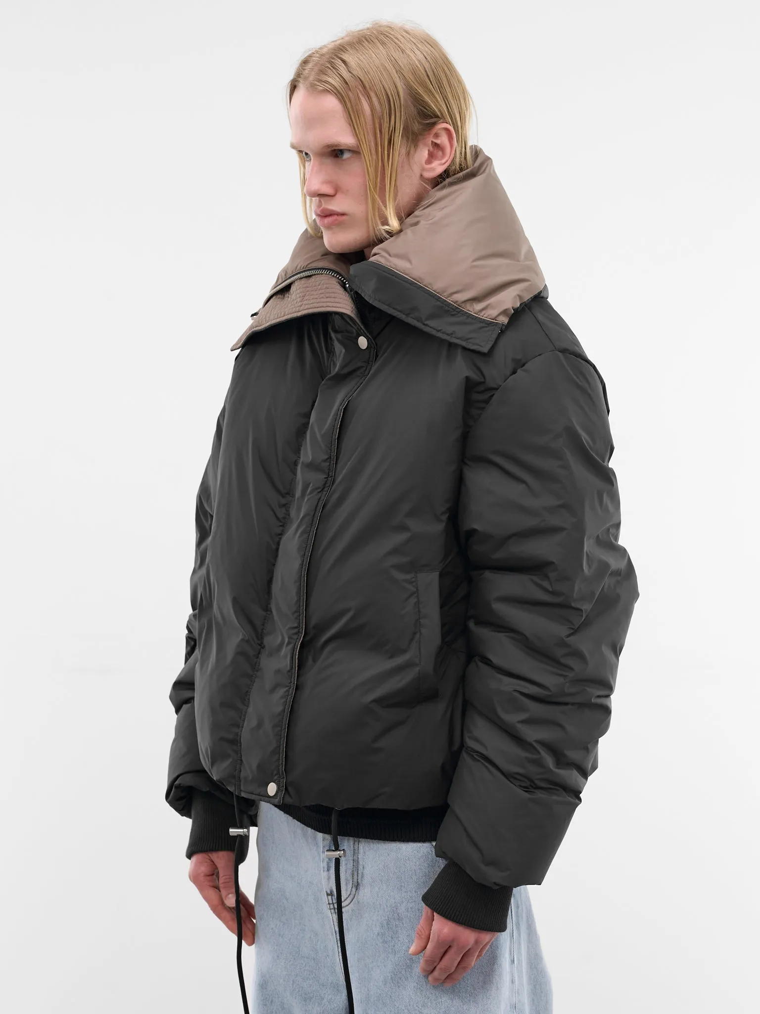 Black Poly Puffer Jacket (ESSS26JA02016-BLACKWOOD) sold by lorenzo product image thumbnail 2