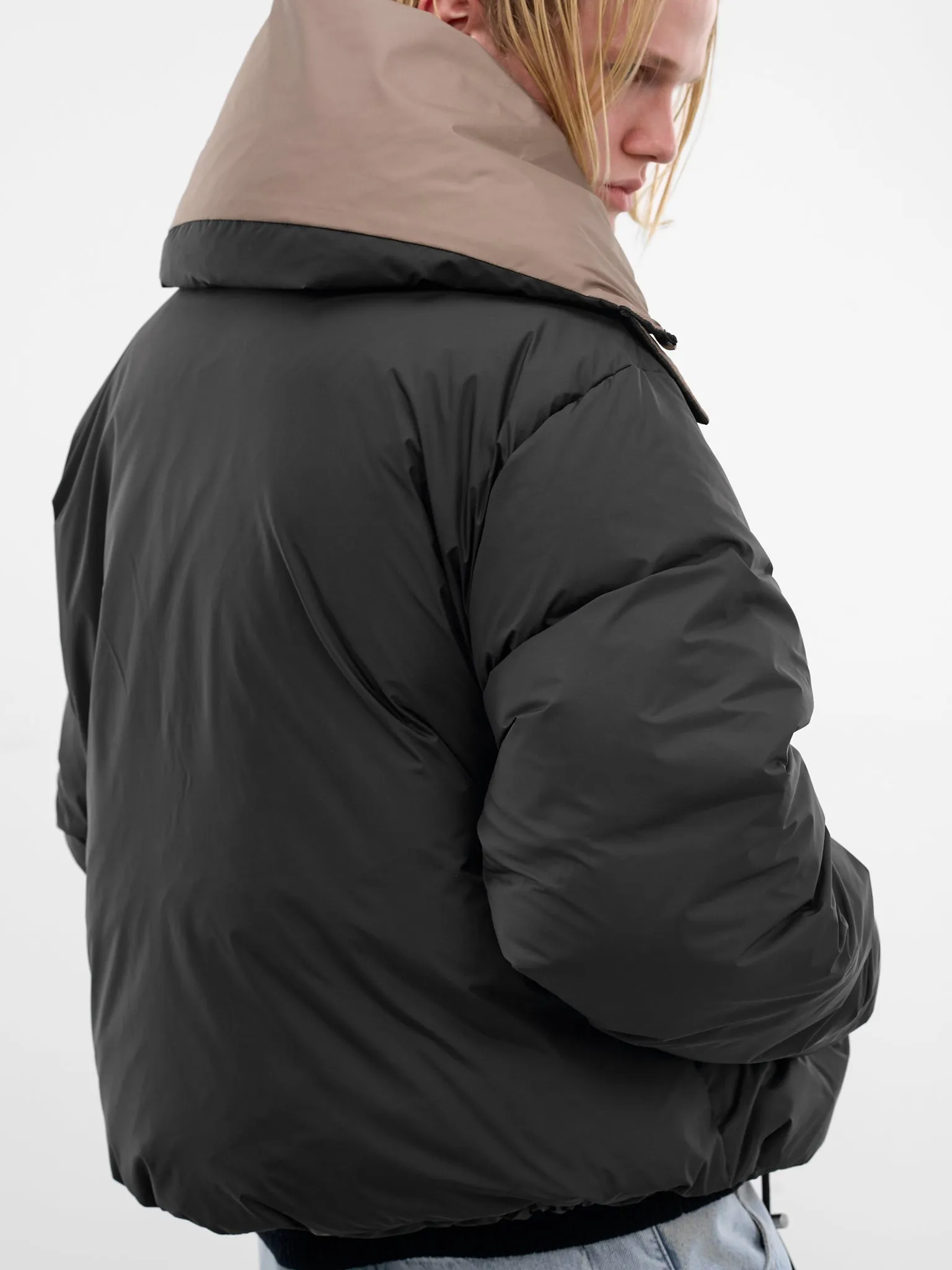 Black Poly Puffer Jacket (ESSS26JA02016-BLACKWOOD) sold by lorenzo product image thumbnail 4