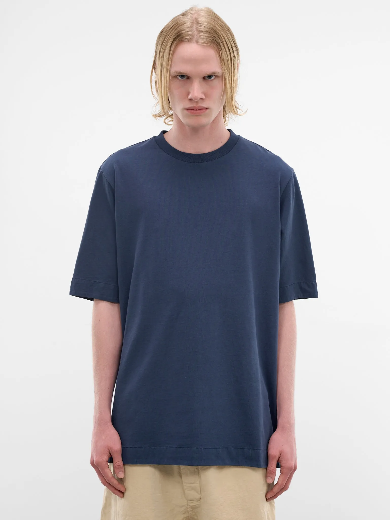 Blue Felix Cotton Tee (26HS031-BLUE) sold by lorenzo