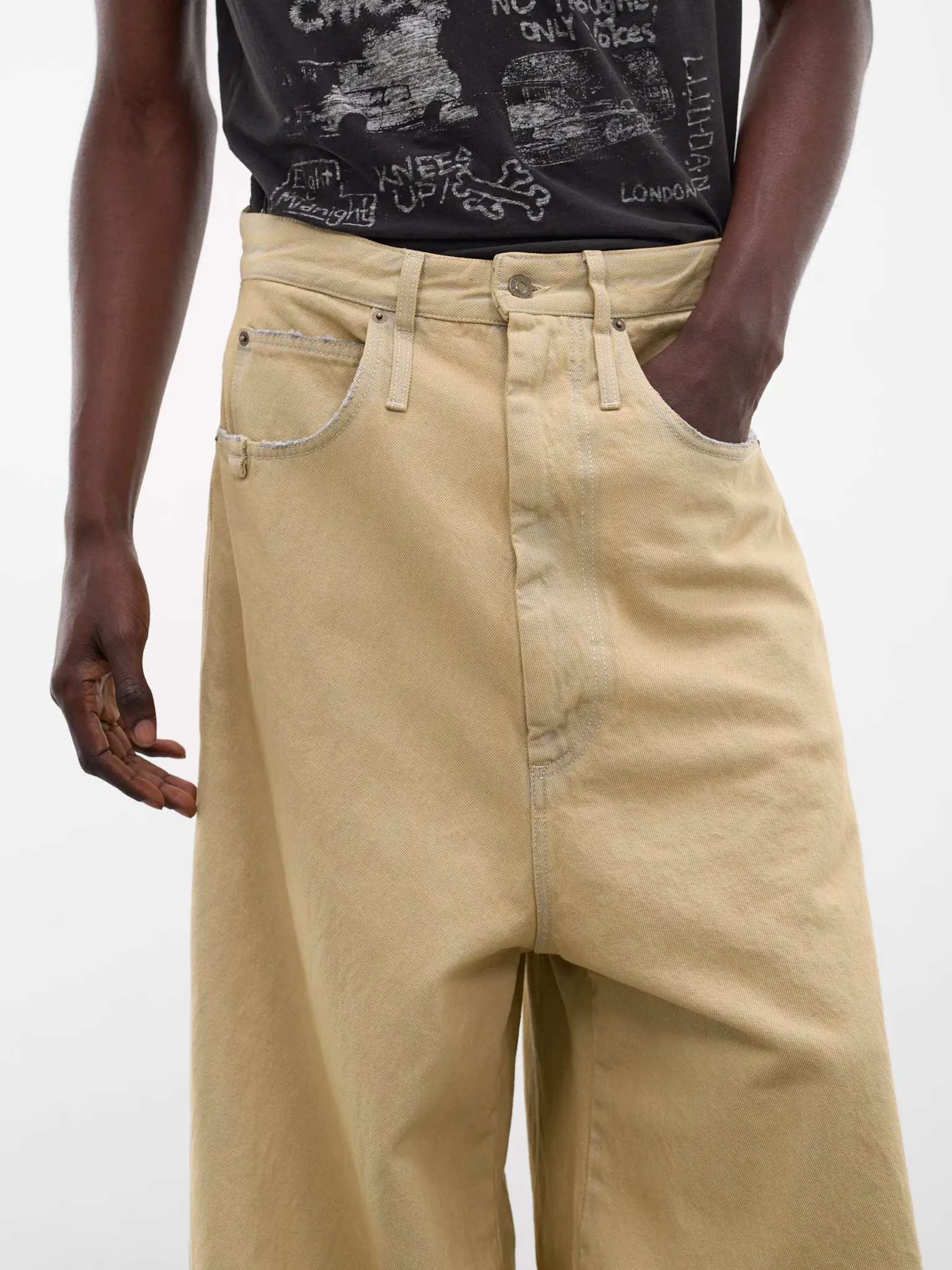 Whitewashed Distressed Dumpster Denim Jeans (MP093D-WD-102-WHITEWASHED) sold by lorenzo product image thumbnail 5