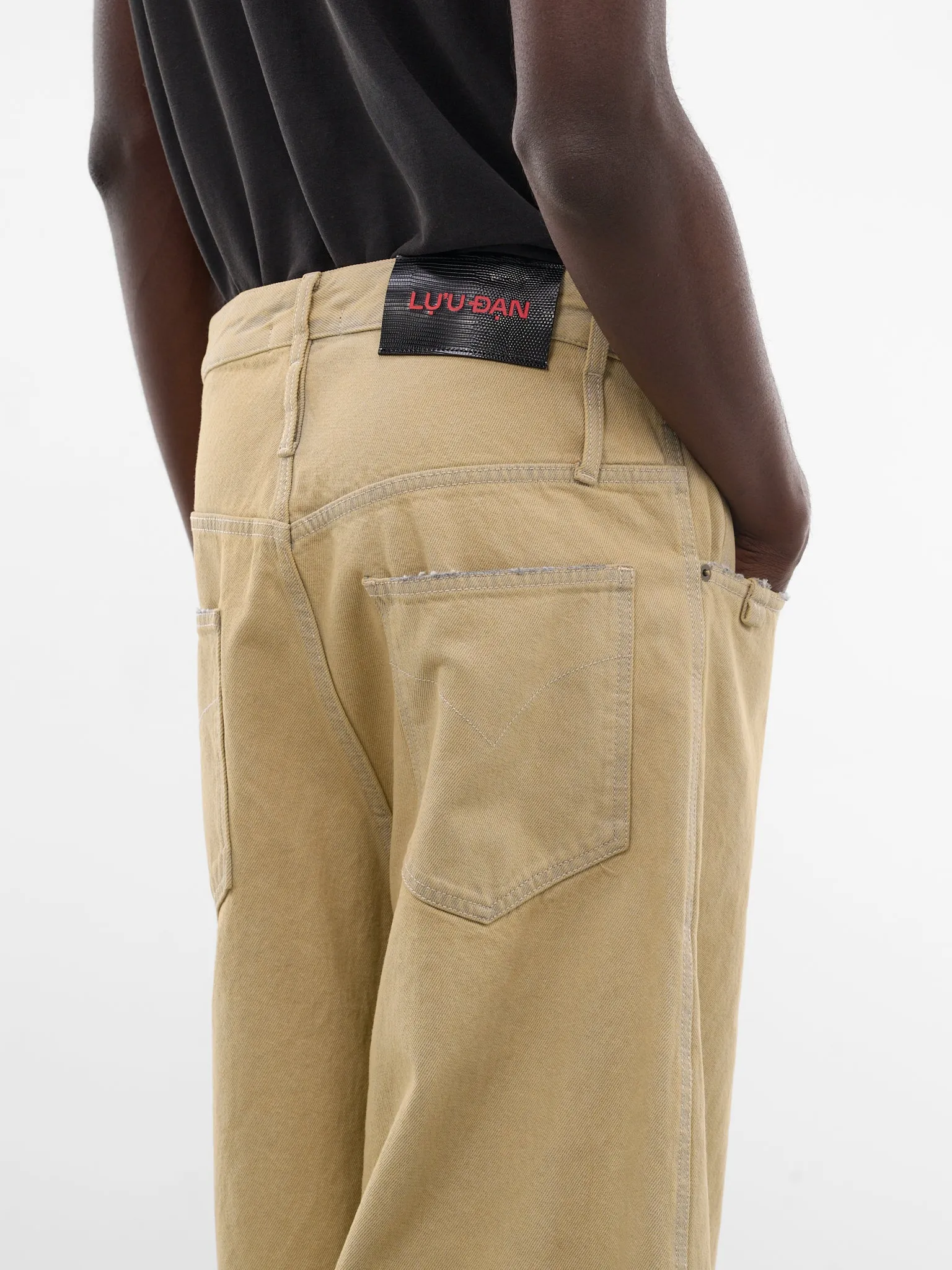 Whitewashed Distressed Dumpster Denim Jeans (MP093D-WD-102-WHITEWASHED) sold by lorenzo product image thumbnail 4