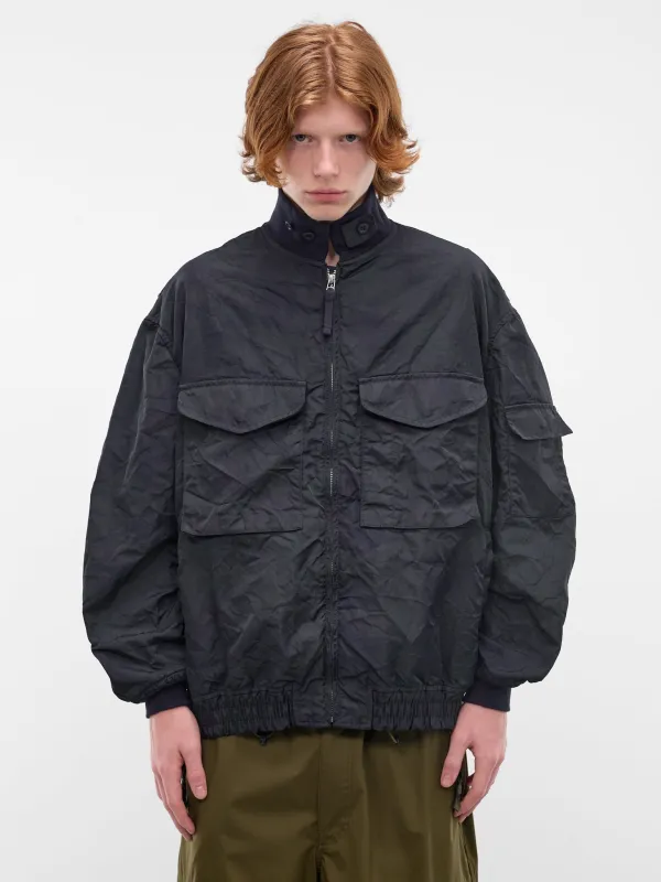 Navy Cargo Bomber Jacket (HQ-J030-S26-NAVY) made by Comme des Garcons